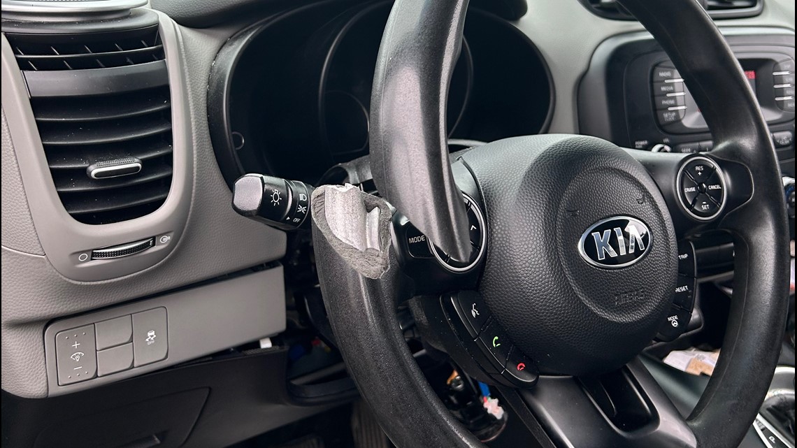 Seattle family used steering wheel lock on their KIA to prevent theft, but thieves found a way