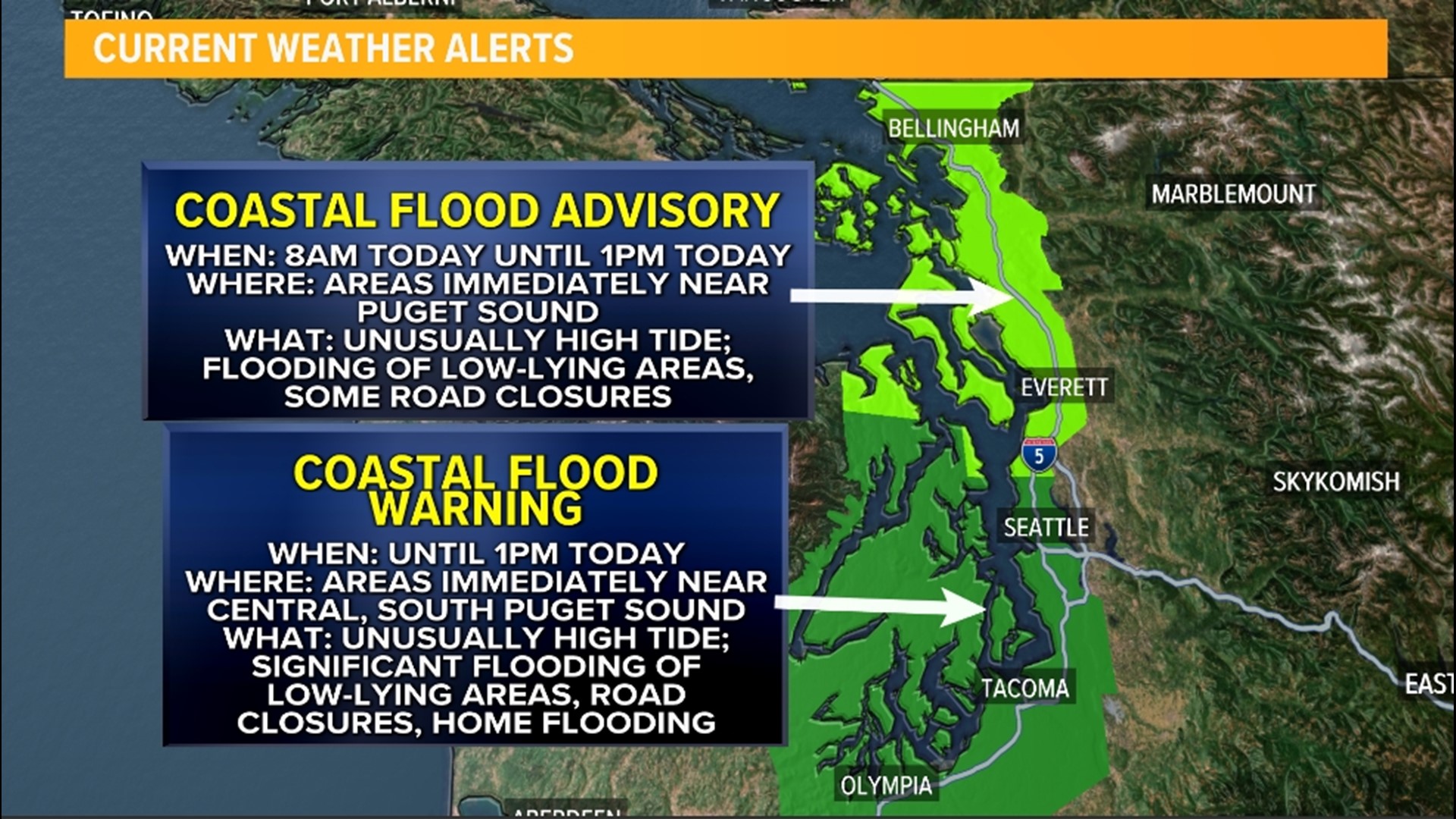 Potential For Significant Coastal Flooding Continues Wednesday | King5.com