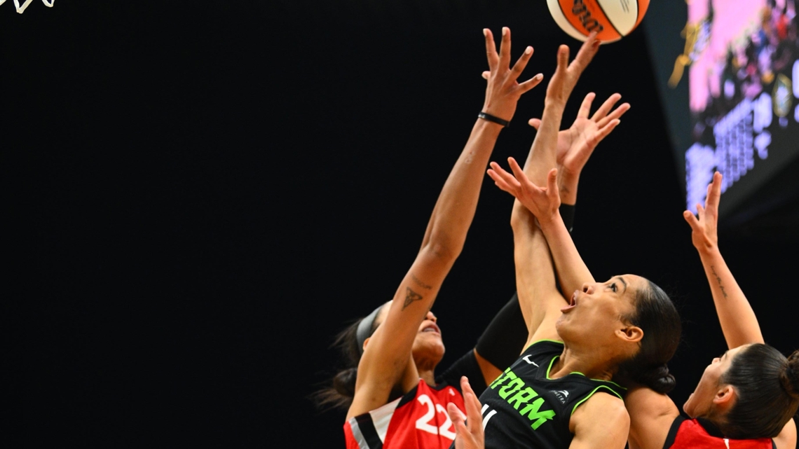 Storm's late comeback falls short in 84-79 loss to Aces | king5.com