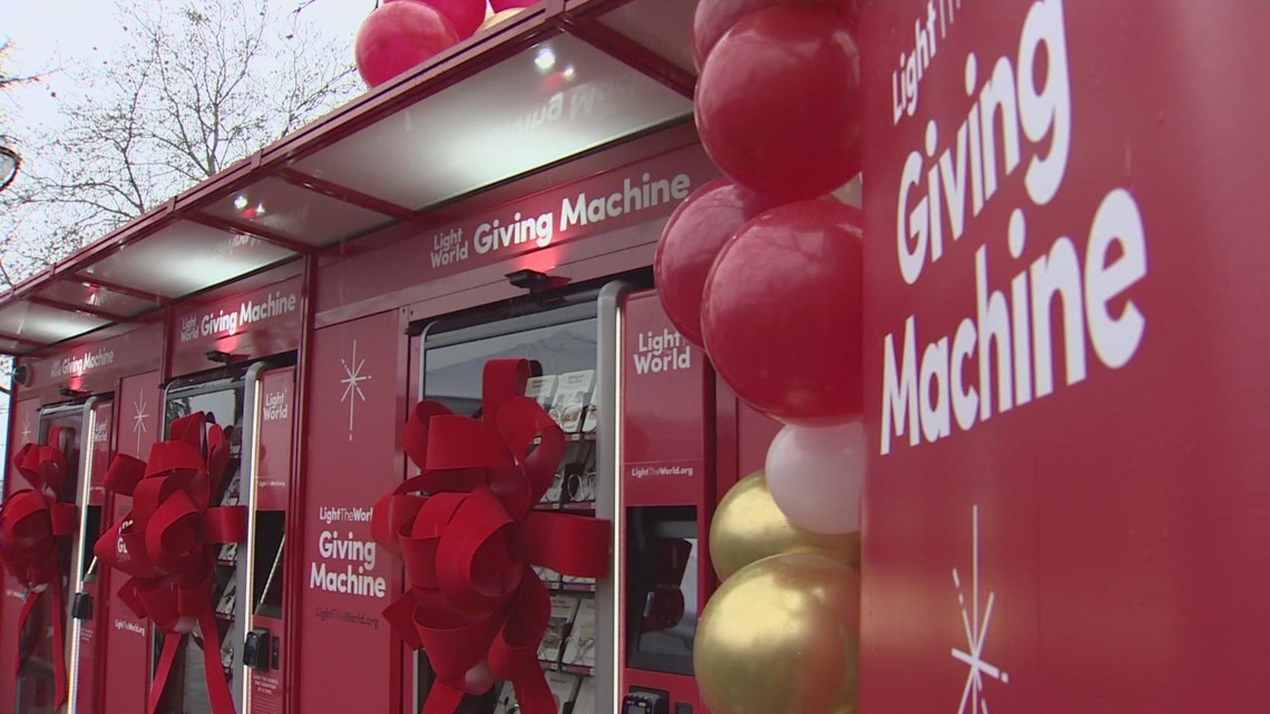 'Giving Machines' in Bellevue offer unique way to support global charities