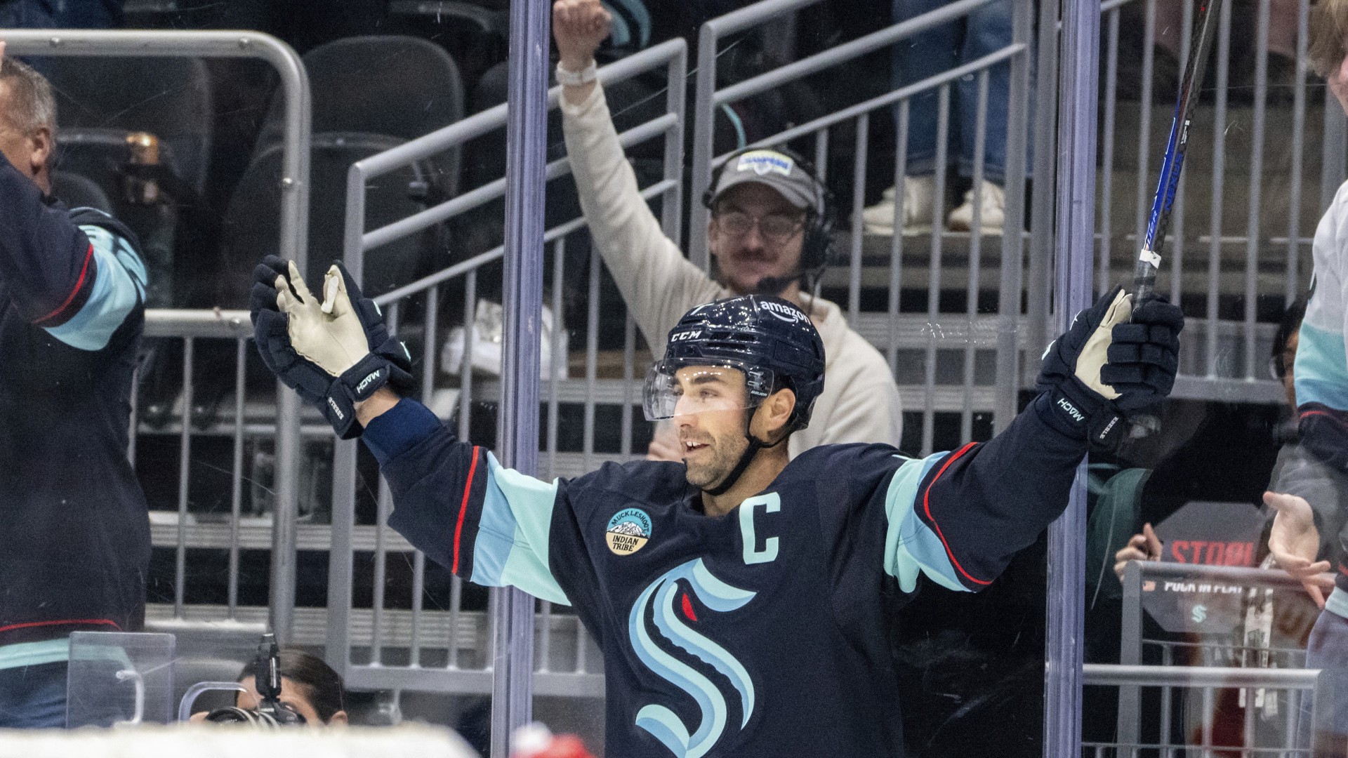 The Seattle Kraken's Jordan Eberle loves scoring goals, but being named the team captain has been extra special for him.