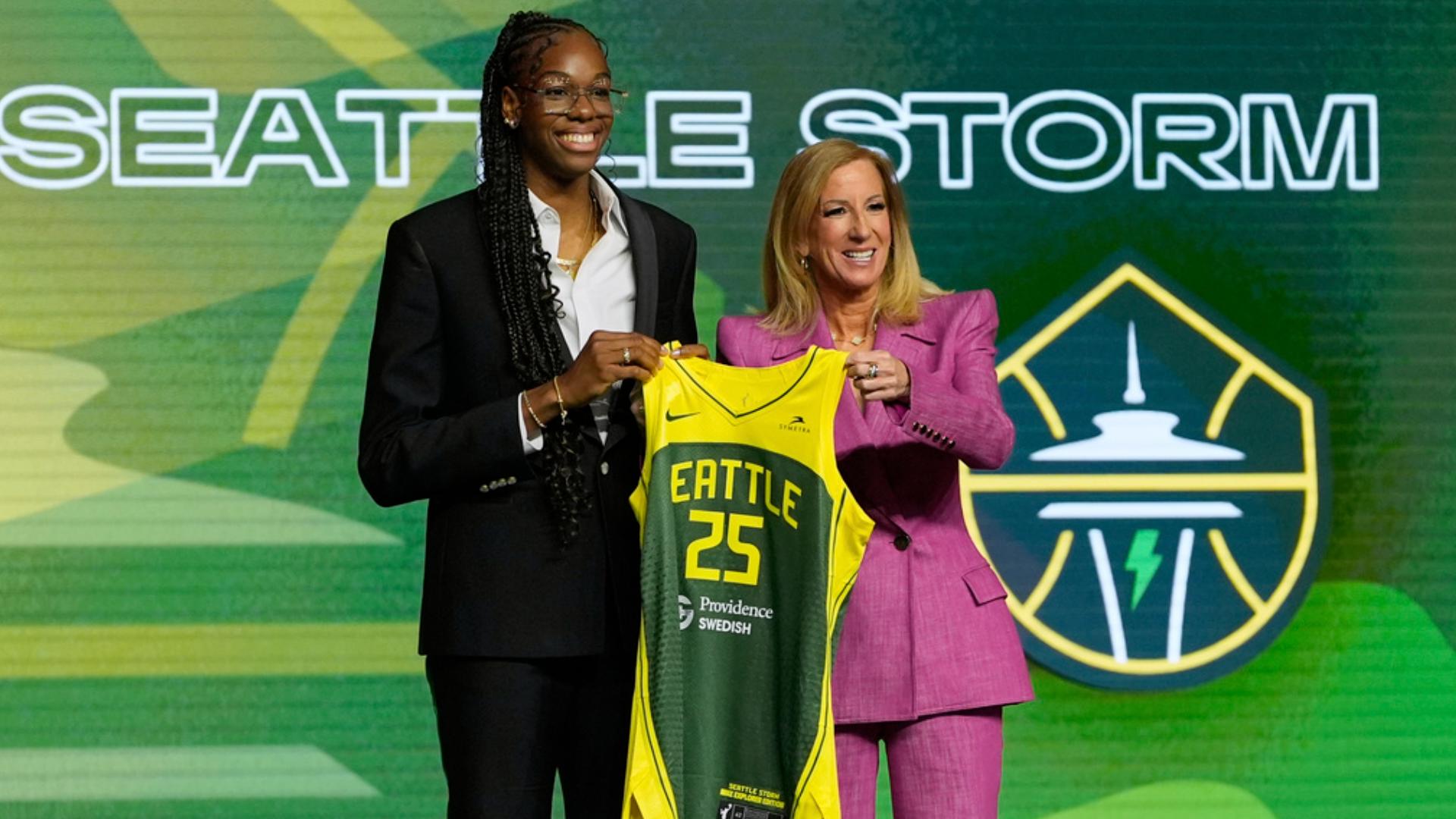 France's Dominique Malonga was the No. 2 pick on April 14.