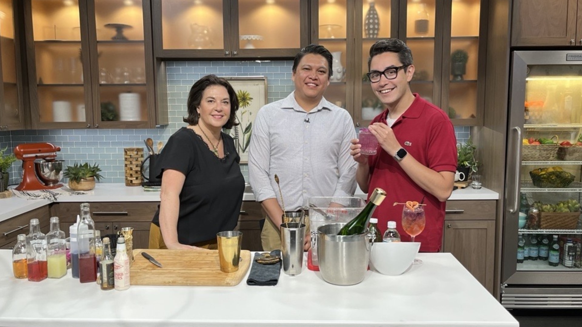 Martin Mudlin of Dead Line in Pioneer Square shows off some Eras-inspired cocktails just in time for the Taylor Swift concerts at Lumen Field.