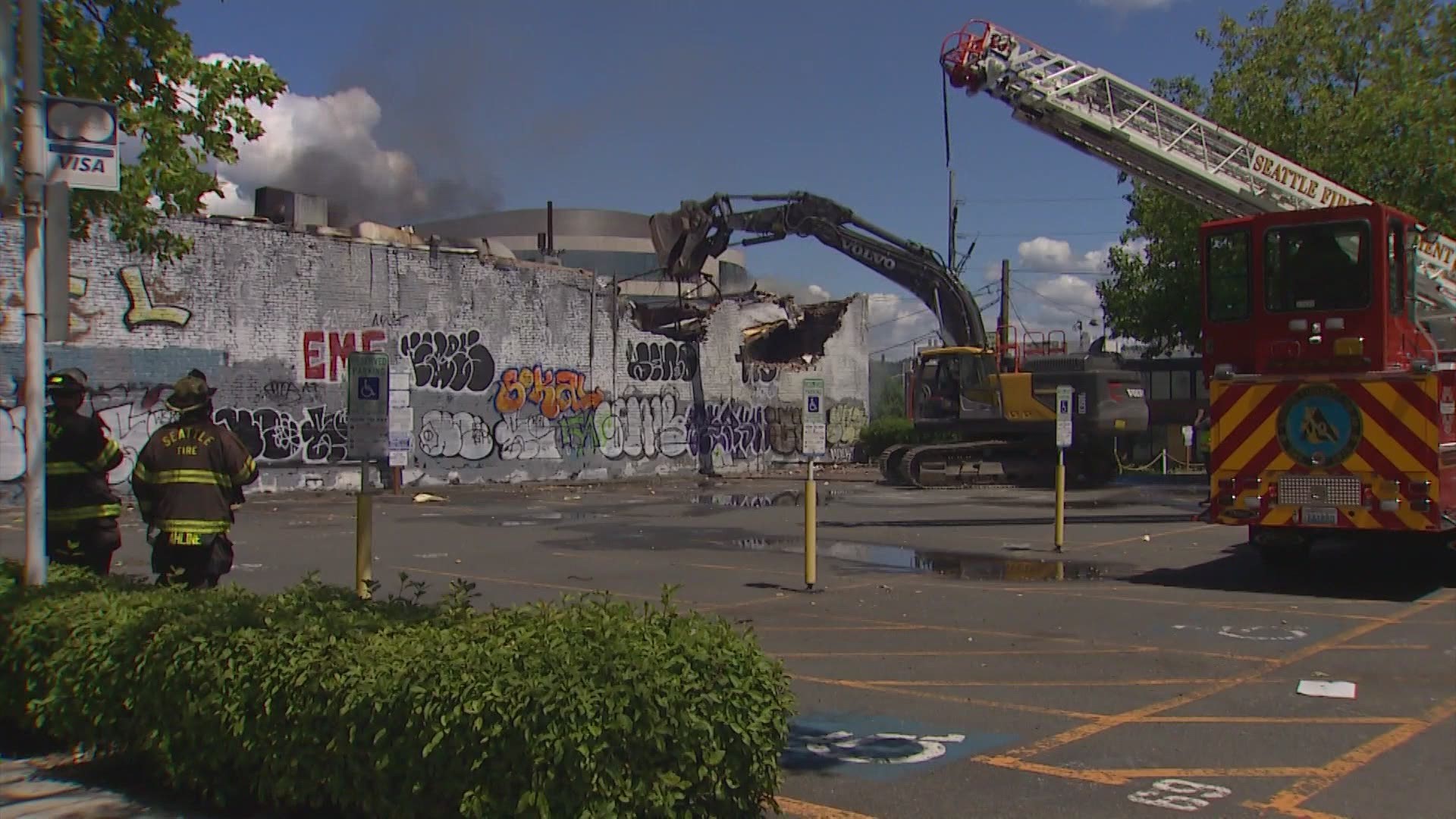 A vacant building in Seattle was destroyed after a fire June 8.