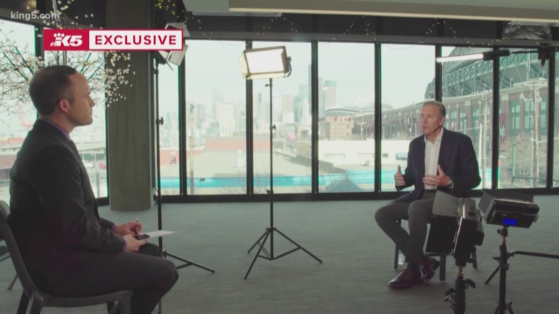 KING 5's Alex Rozier sat down with Howard Schultz for an exclusive interview.