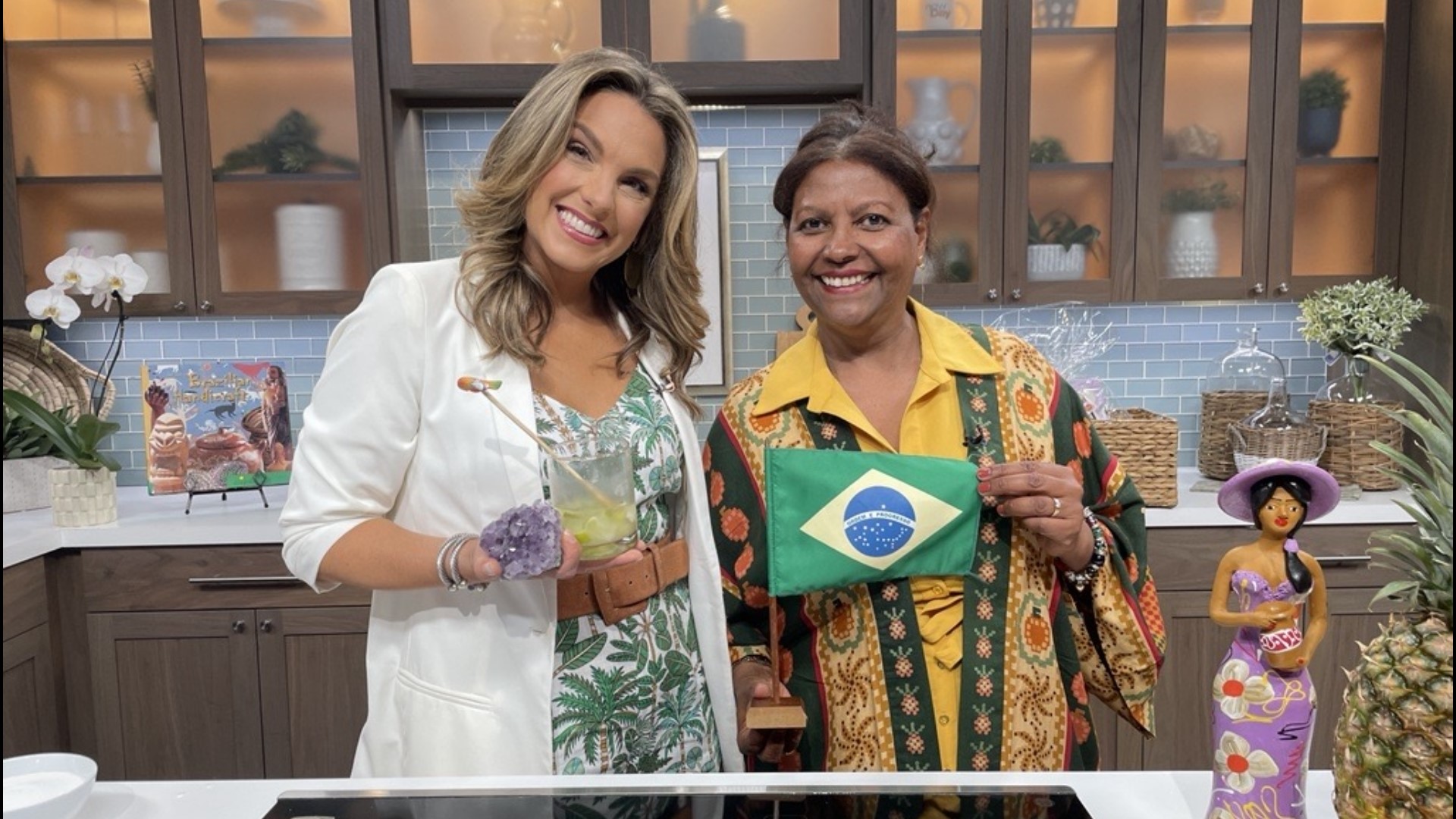 Sandra Rocha Evanoff of "Brasil Comes to You" joined the show to share a recipe for a Brazilian cocktail. #newdaynw