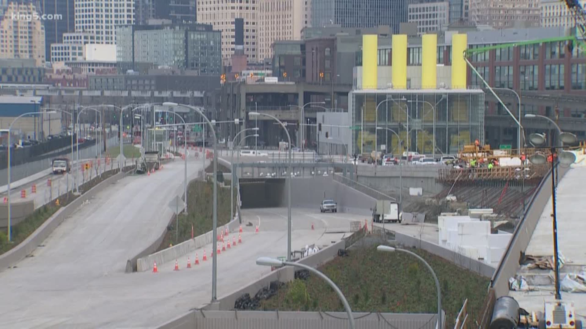 KING 5's Glenn Farley takes a look at how construction is going on the new 99 tunnel ramps.