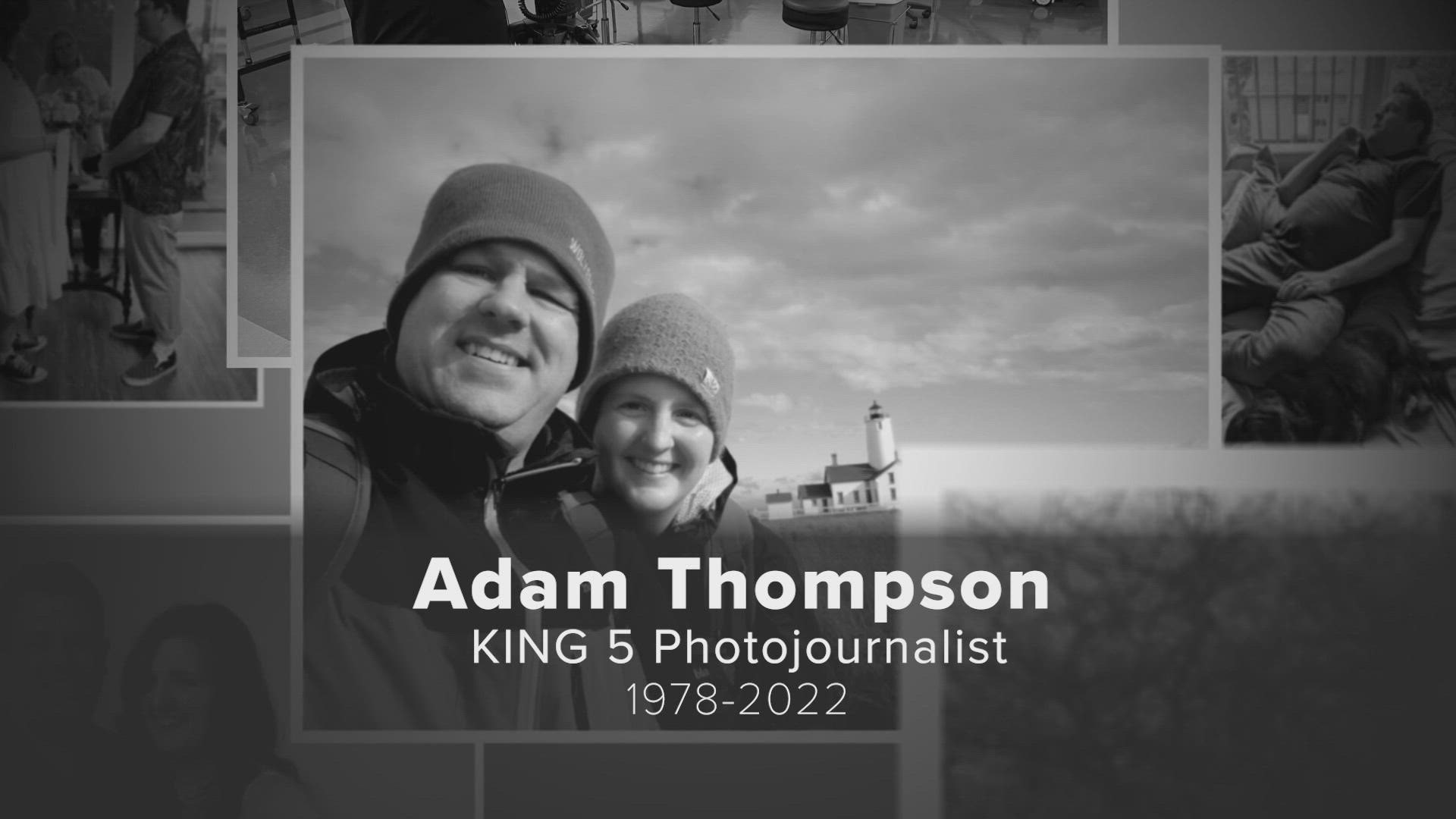 KING 5 Photojournalist Adam Thompson has died just a month after he was diagnosed with brain cancer.