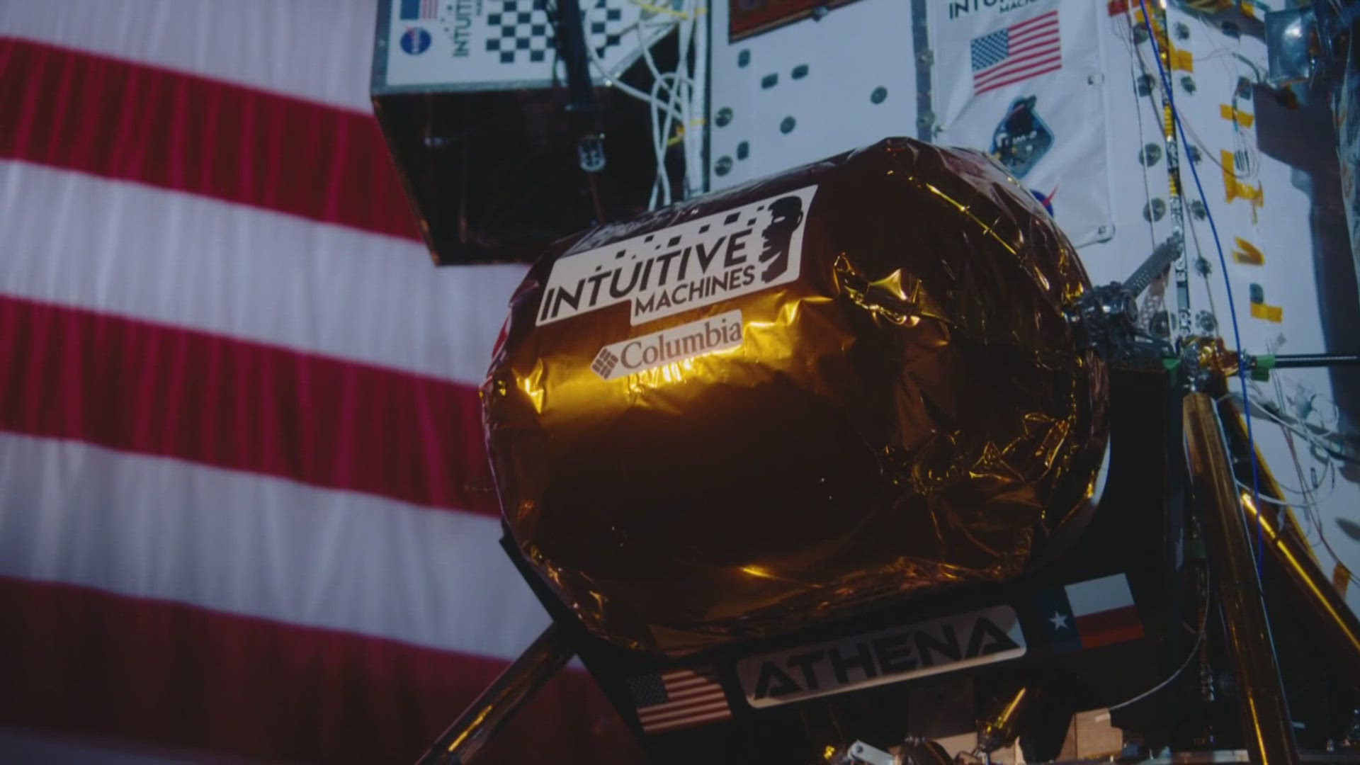 Technology used in Columbia Sportswear's jackets was used to keep the lunar lander warm on its journey to the moon and to block solar radiation