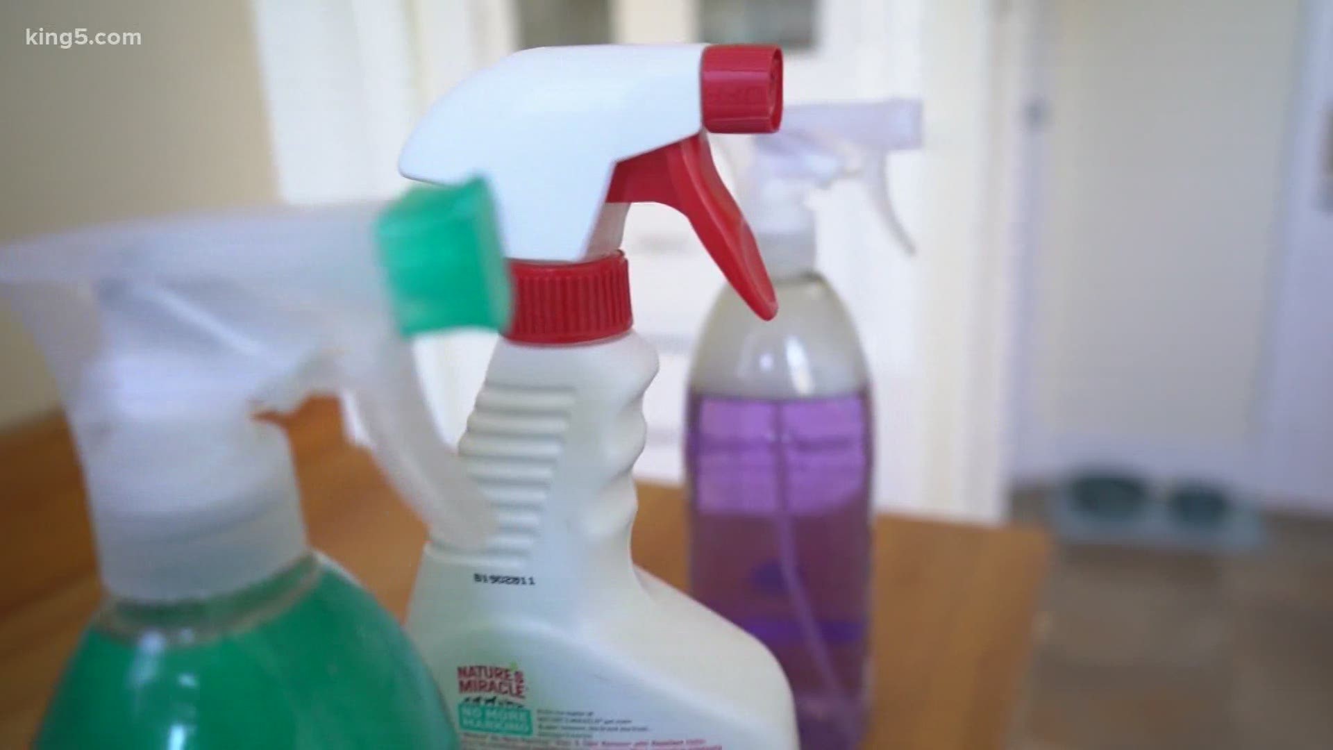 In Washington state and nationally, poison control calls are increasing. Most of them involve household cleaners and hand sanitizers.