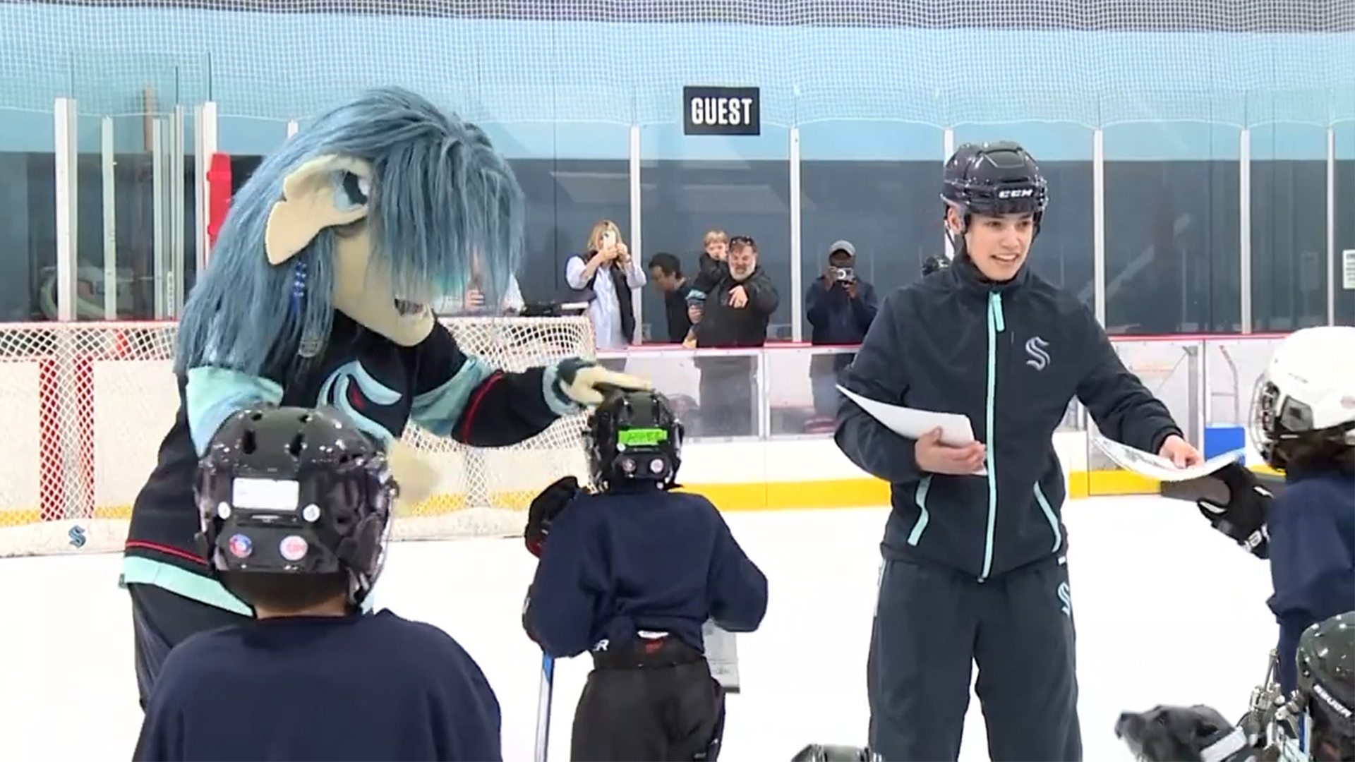 The class of 5 to 9-year-olds completed their first NHL Learn to Play course