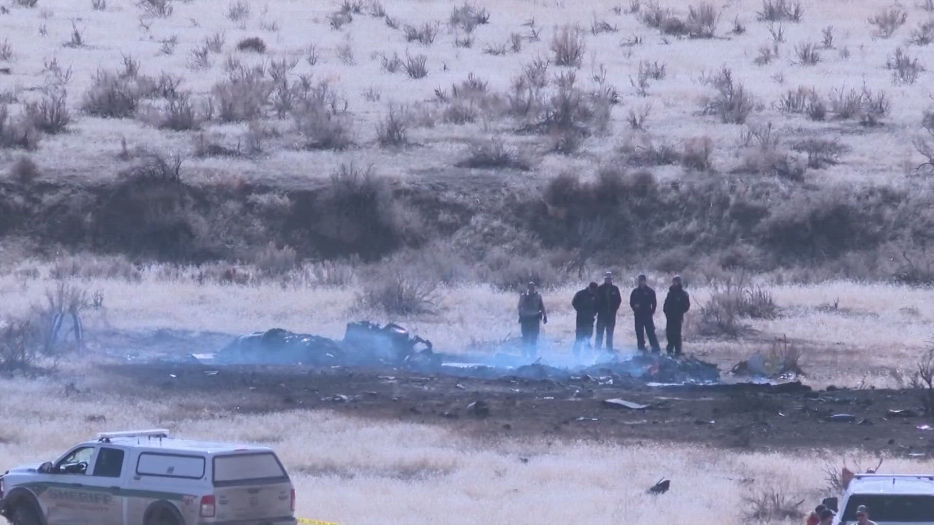 The jet crashed near the Colorado border in Grand County, Utah.