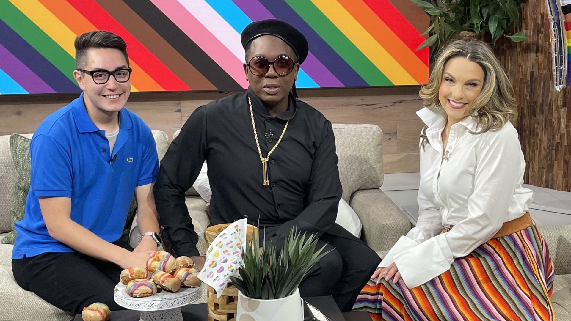 Bebe Zahara Benet and producer Joseph Suttner join Amity for some Pride themed Hot Topics.