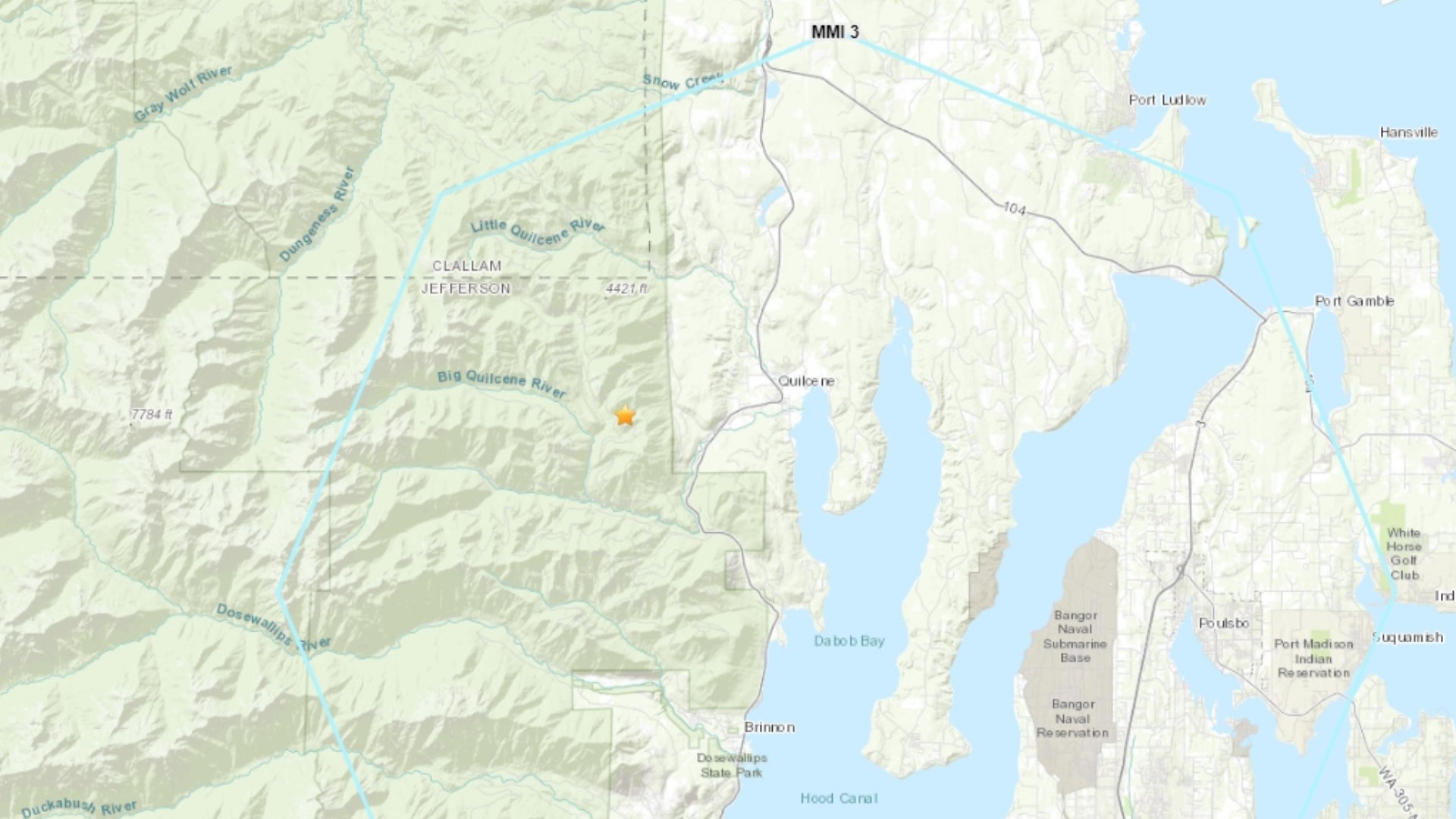 The United States Geological Survey (USGS) reported a magnitude 4 earthquake in Jefferson County Sunday morning.