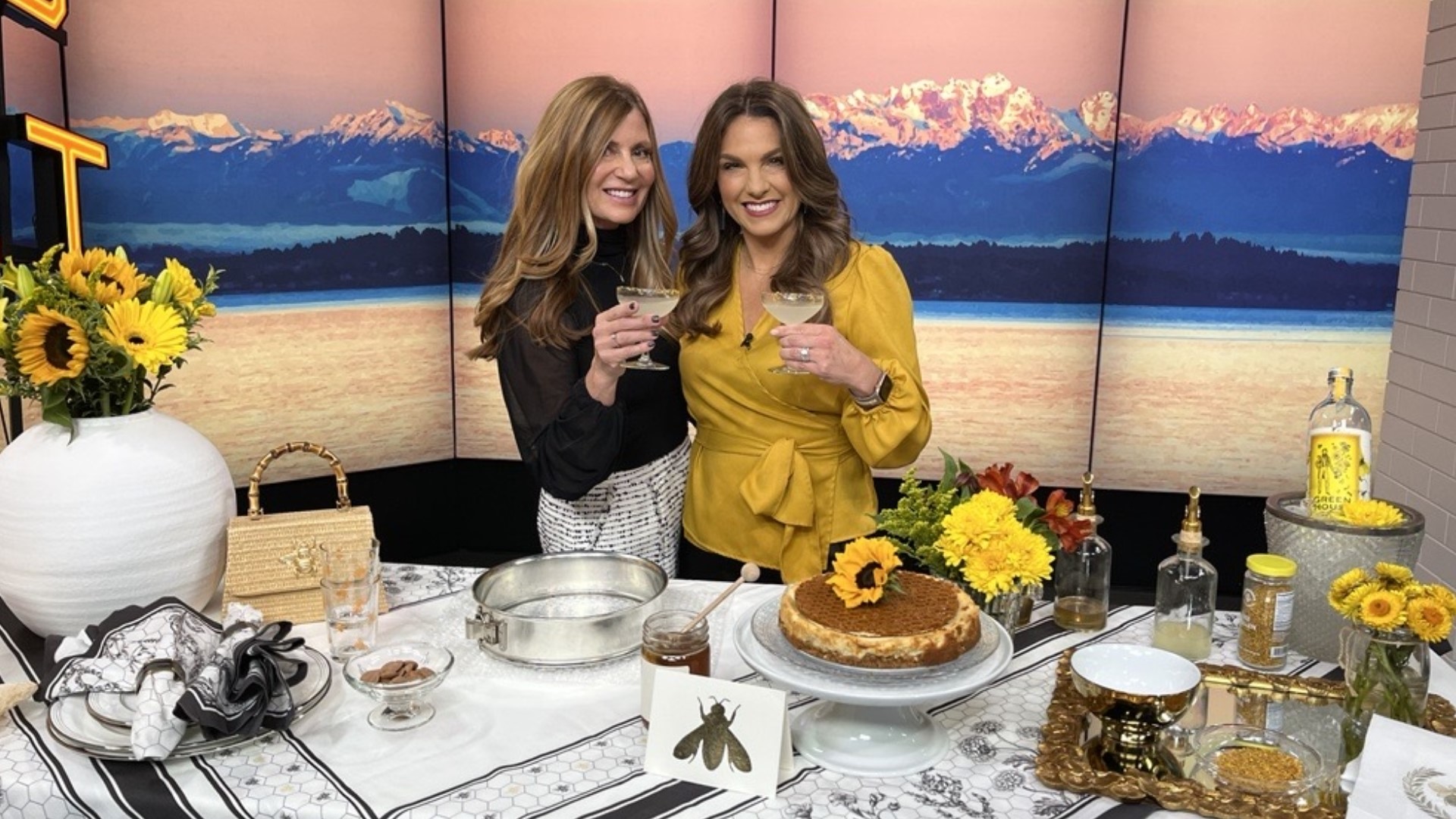 425 Magazine's Monica Hart is new to bee keeping and to celebrate she is throwing a bee-themed party complete with cheesecake and honey martinis with bee pollen.