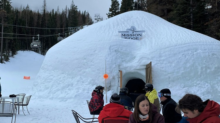 Chill in a giant igloo at this Northwest ski area