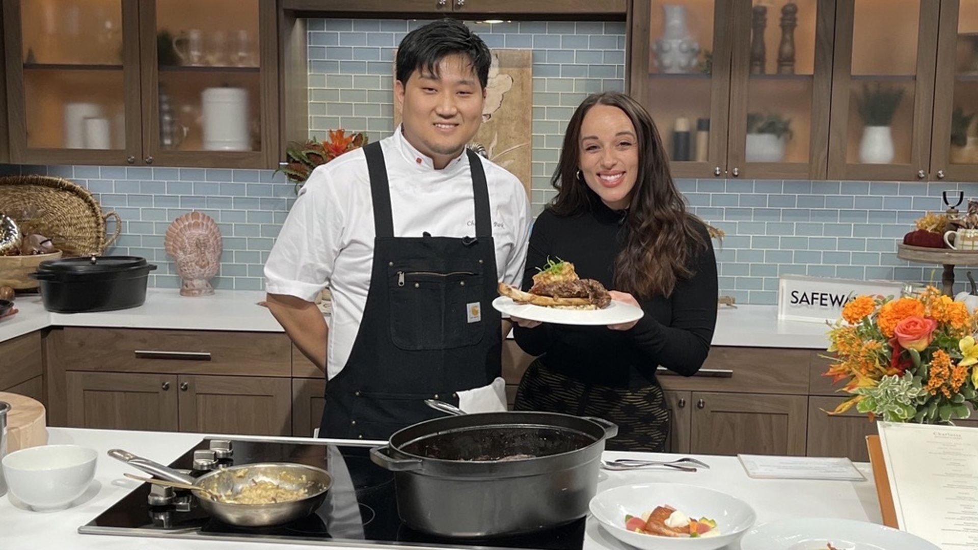 Chef Jon Park teaches Kelly how to make their Braised Dino Short Ribs. #newdaynw