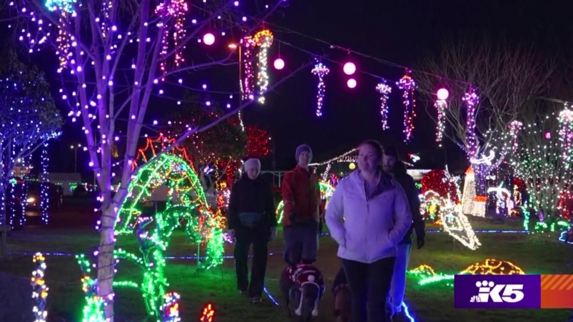 The lights will be illuminating the port throughout the holiday season. #k5evening