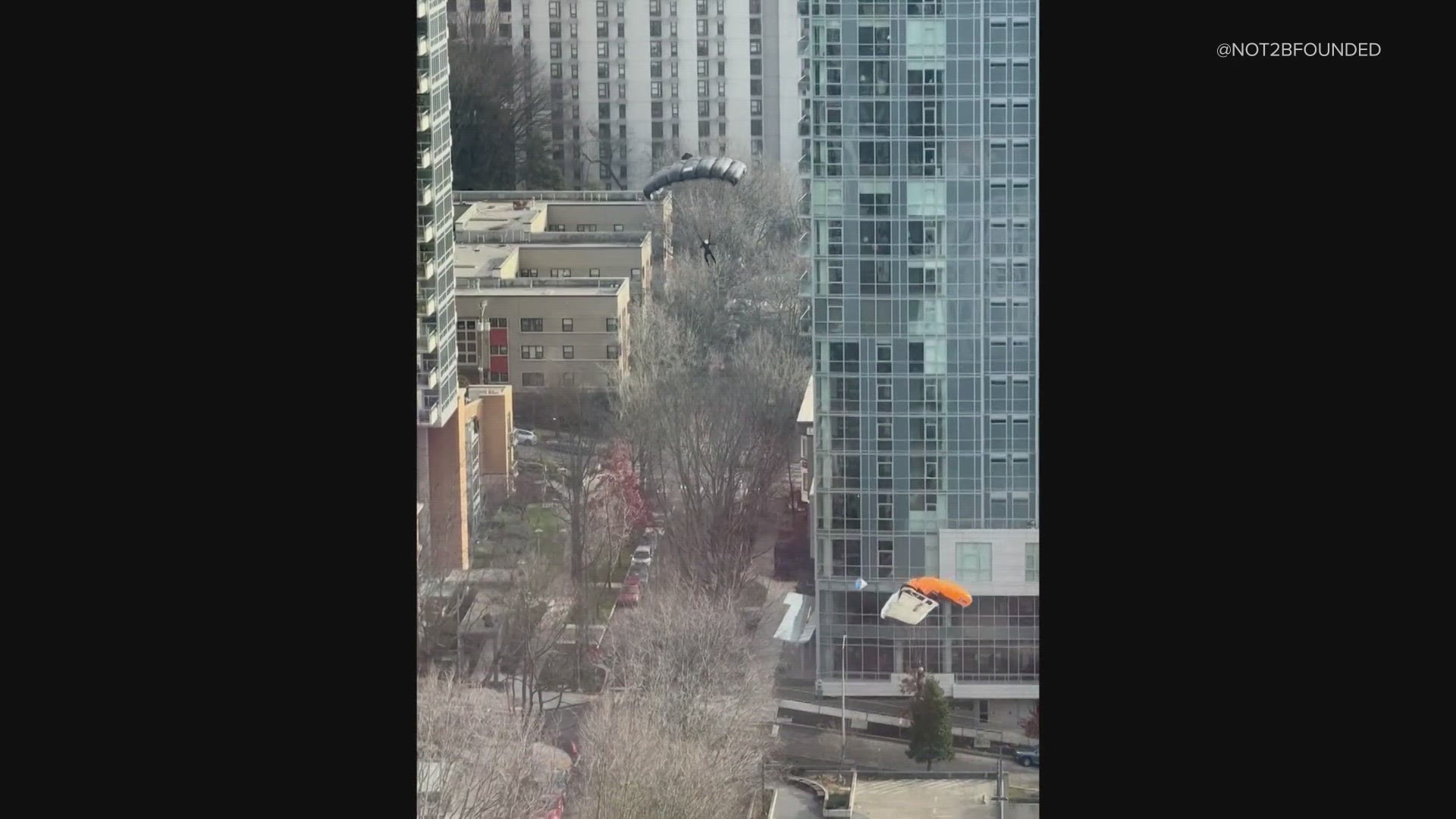 Base jumpers were caught in the act in Seattle’s First Hill Neighborhood and now police and building management are asking questions.