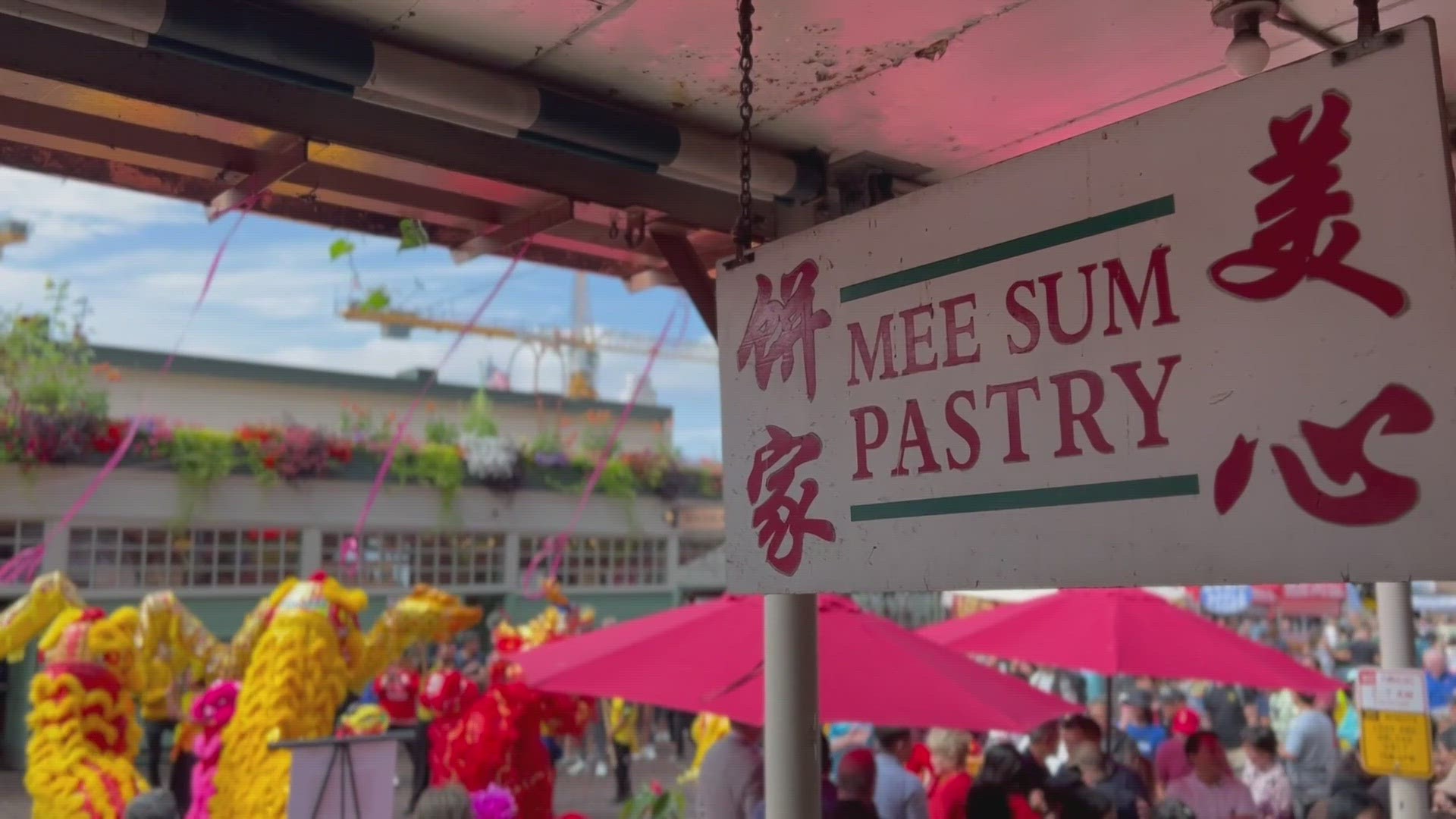 This tiny 325-ft shop has become an iconic stop in the most popular farmers market in the country and is home to the biggest hum bao in Washington state!