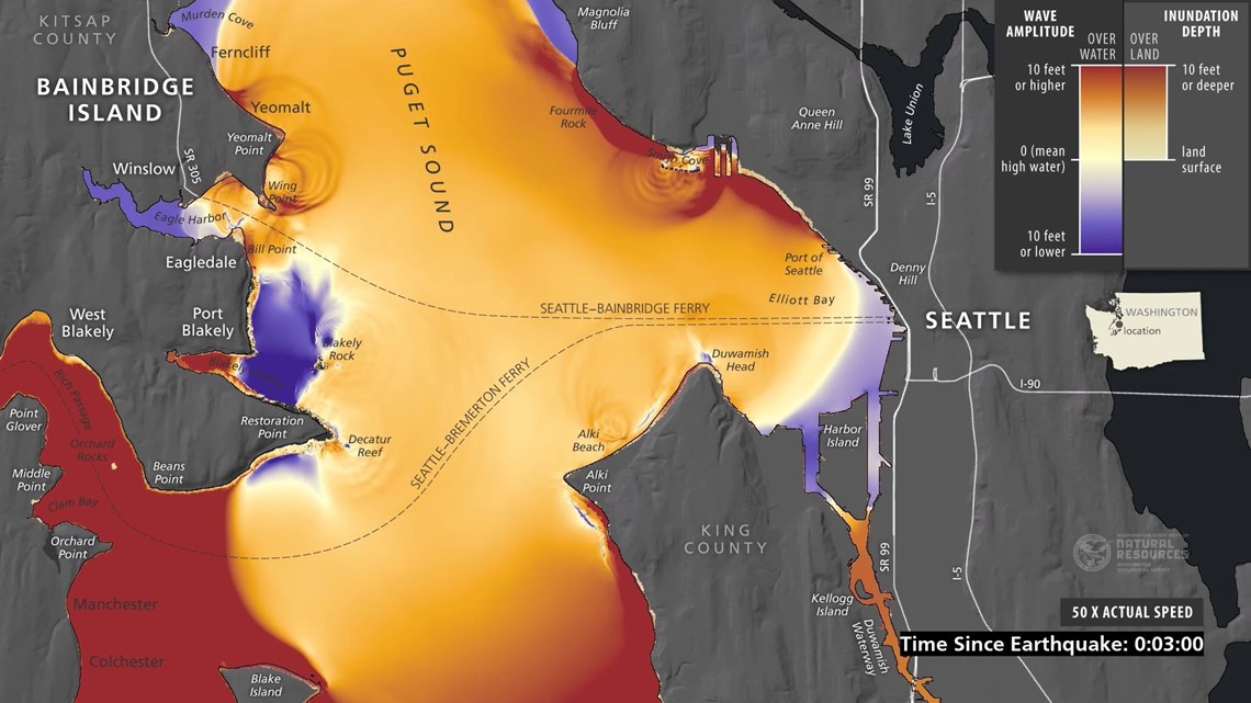 Tsunami will reach Seattle in minutes after earthquake: study