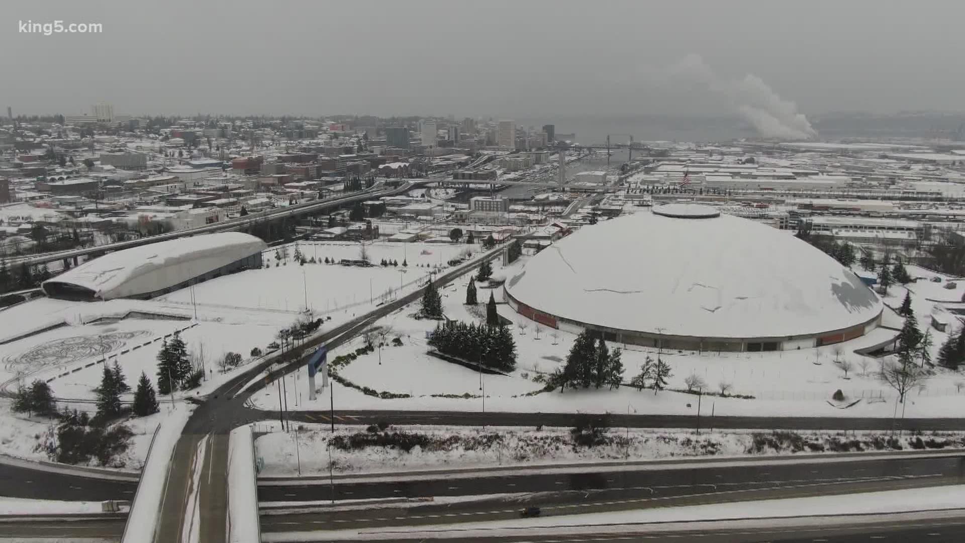 Snow begins to taper off in Puget Sound, but rain on the way | king5.com