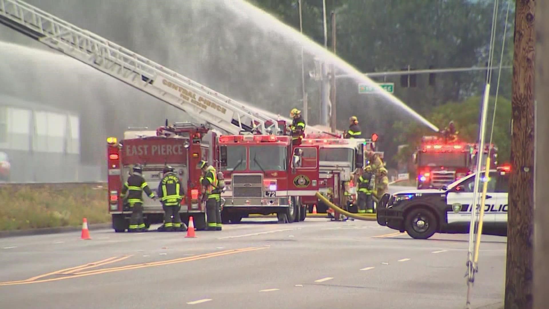 Two days after a fire started at a cold storage facility in Puyallup, investigators were finally able to go into what remained of it.