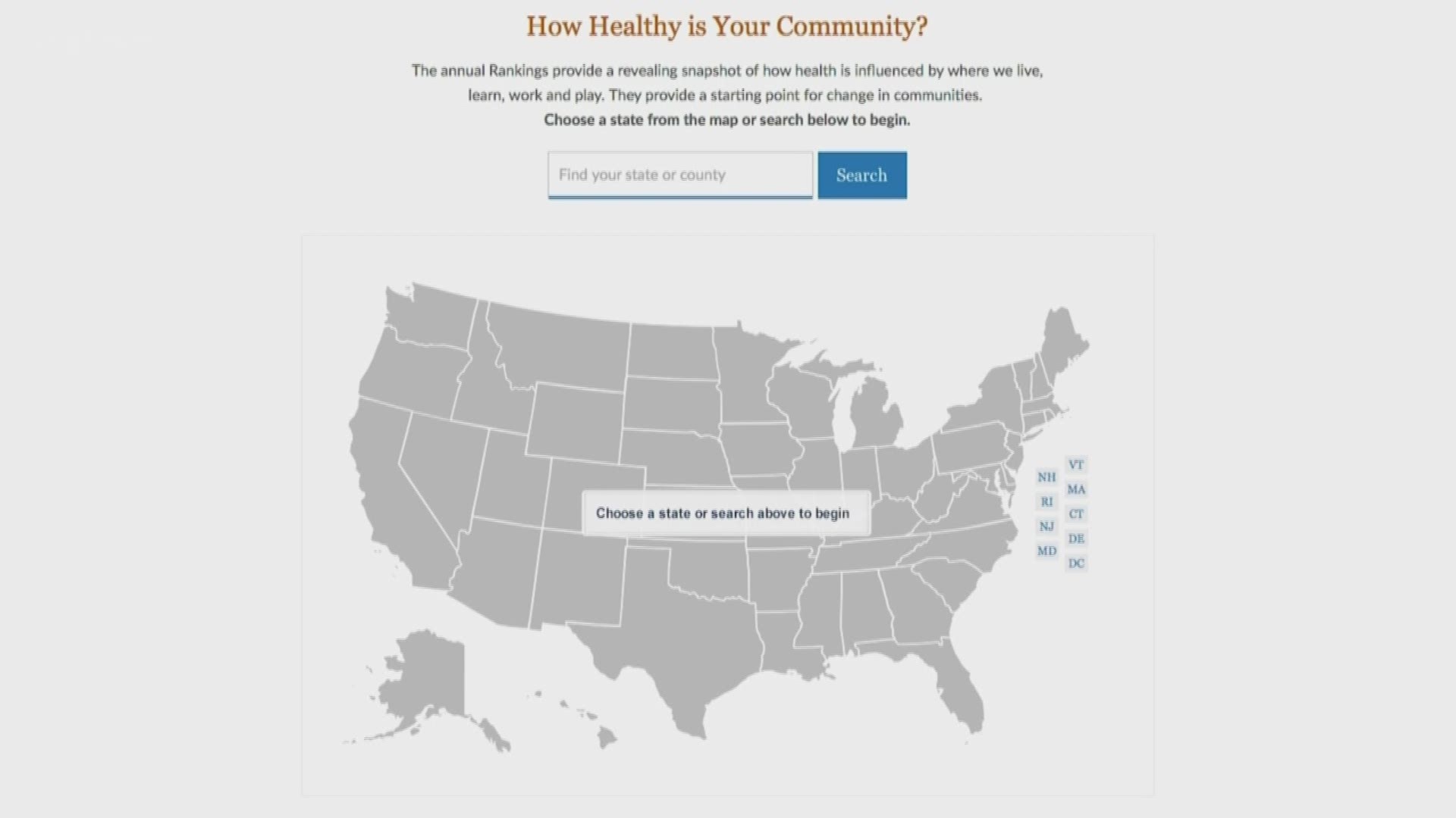 The Robert Wood Johnson Foundation has released their annual County Health Rankings for every county in the United States. In Washington state, San Juan, King, and Snohomish counties took the top three spots, respectively.