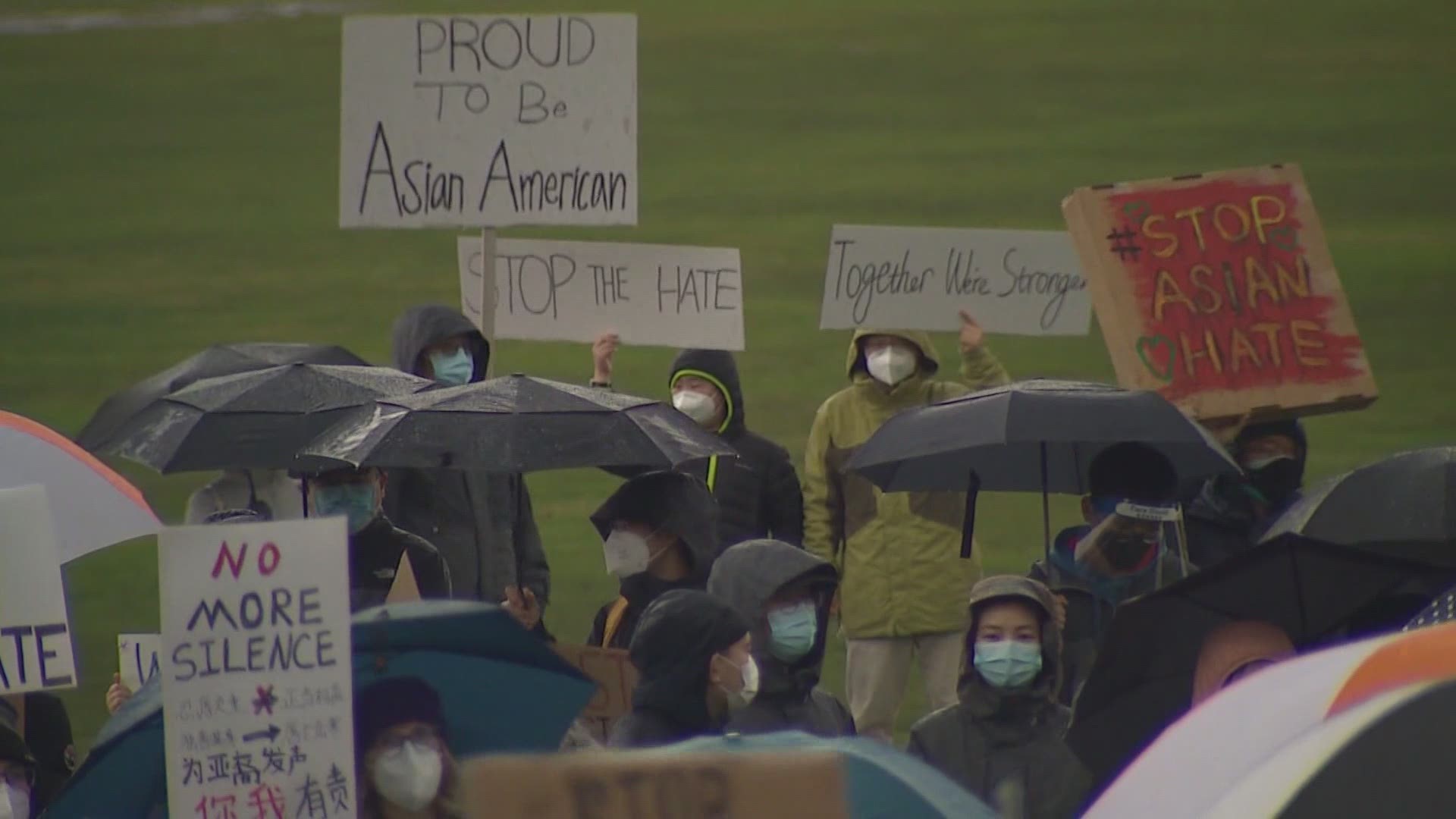 The first rally brought hundreds of people to Bellevue on Saturday. A second rally is scheduled for Sunday afternoon in Edmonds.