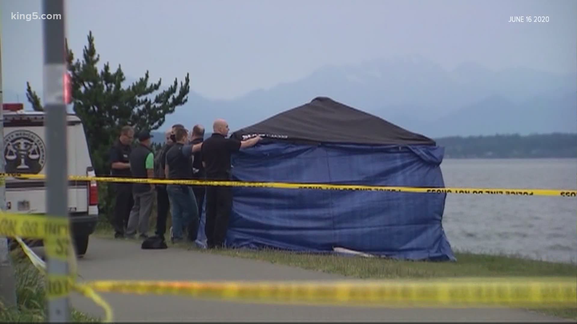 Michael Dudley, 62, was arrested in the deaths of Jessica Lewis and Austin Wenner, whose bodies were found in suitcases on a West Seattle beach in June.
