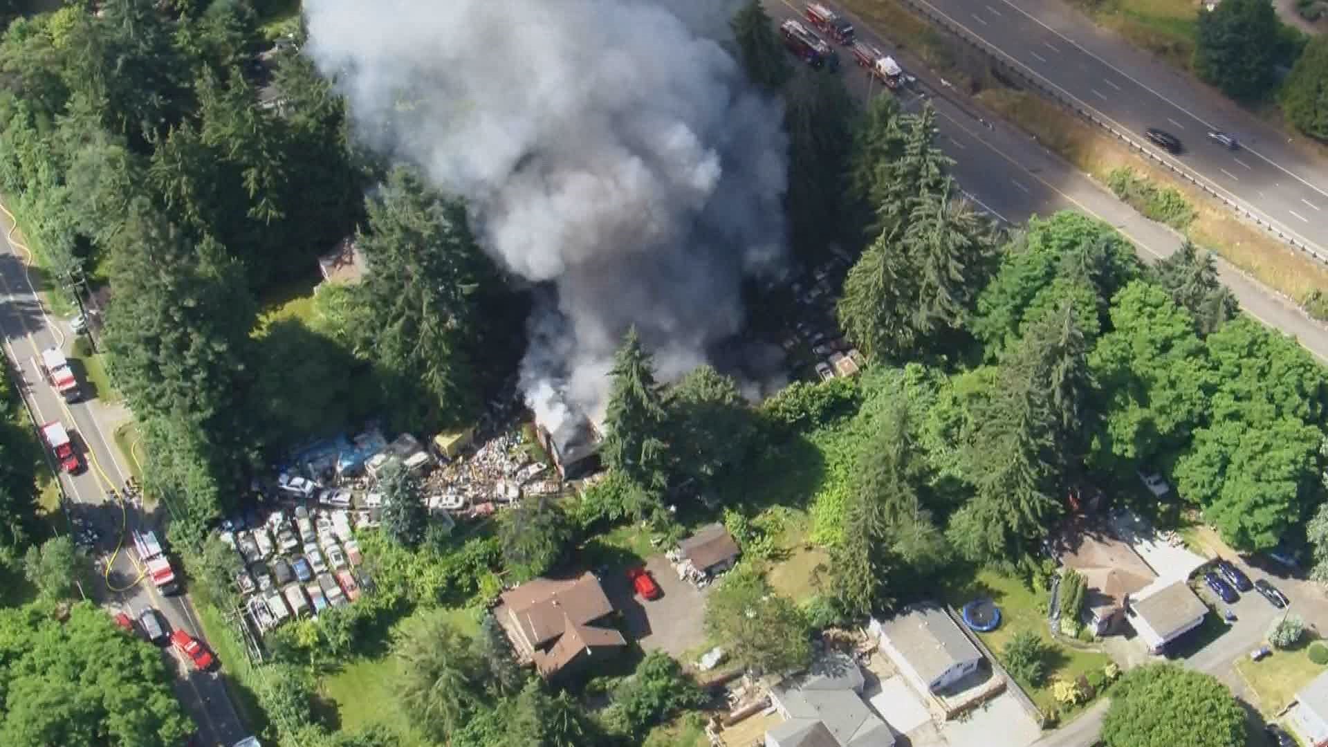 house fire near me tonight