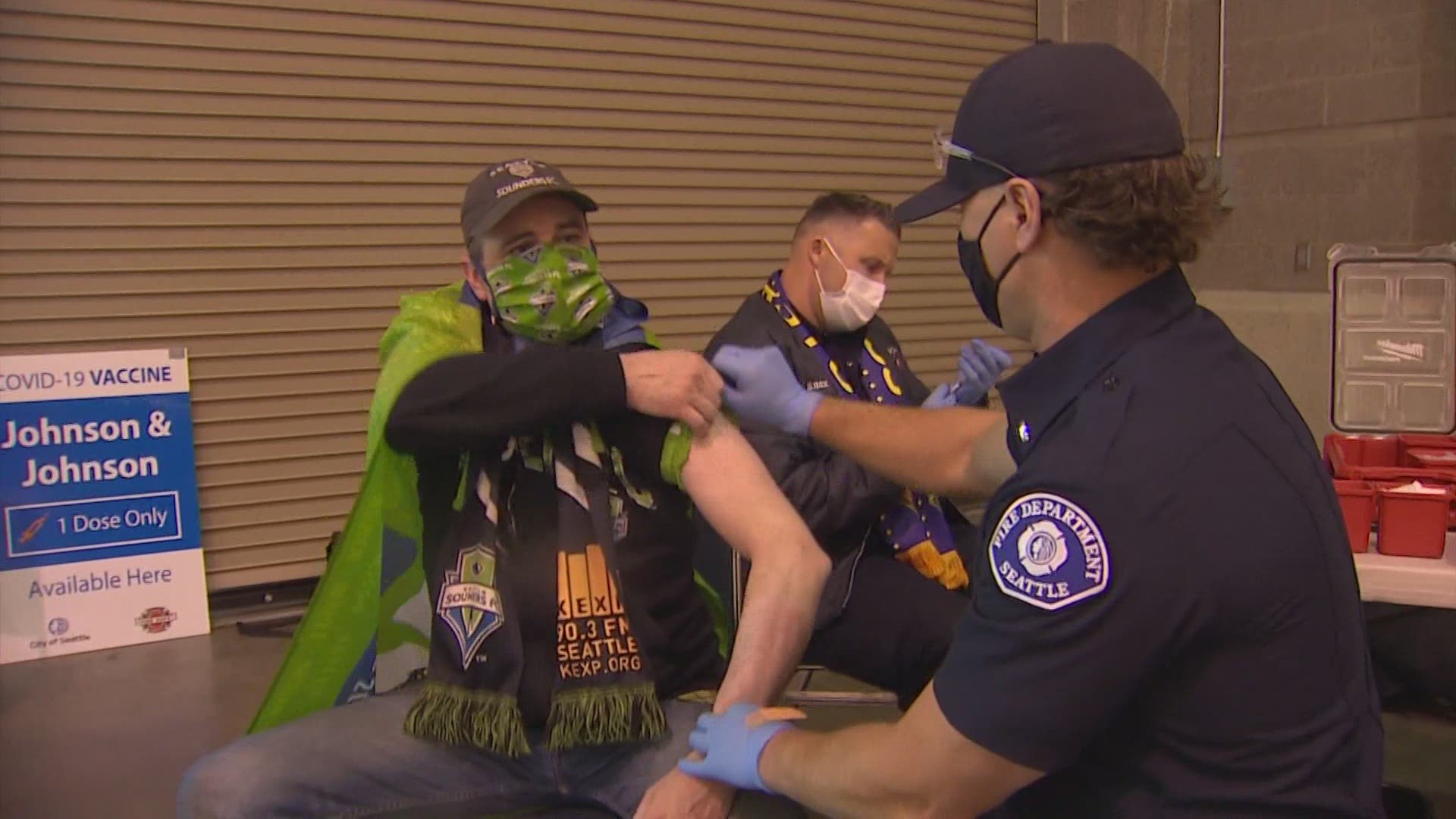 Sounders FC, Virginia Mason, the City of Seattle, and Lumen Field and First & Goal Inc. are offering vaccinations to eligible fans.