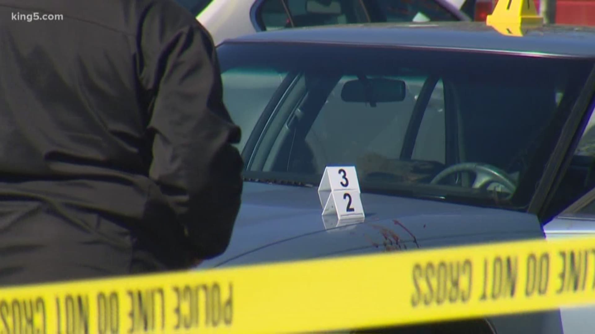 The Snohomish County Sheriff's Office is investigating after a man was shot multiple times in a Fred Meyer parking lot.