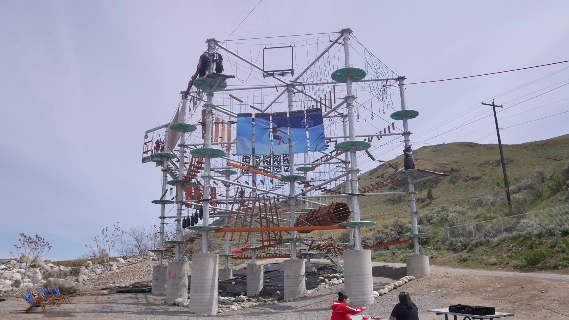 High Trek Chelan is a ropes course for all ages. Sponsored by Visit Lake Chelan.