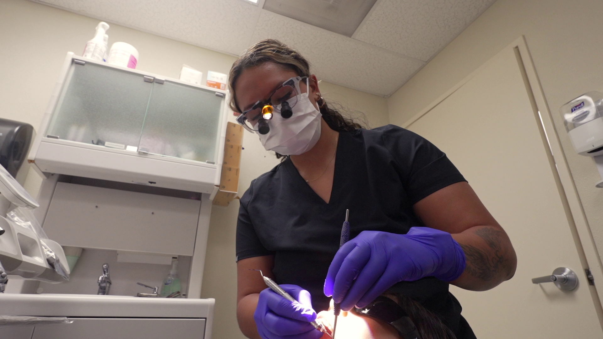 Dental student provides needed services thanks to scholarship. Sponsored by Washington Indian Gaming Association.