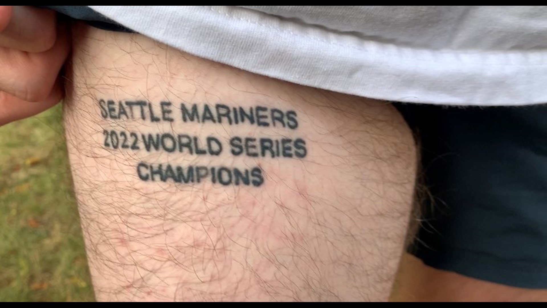 Let's hope this Mariners fan's tattoo can predict the future