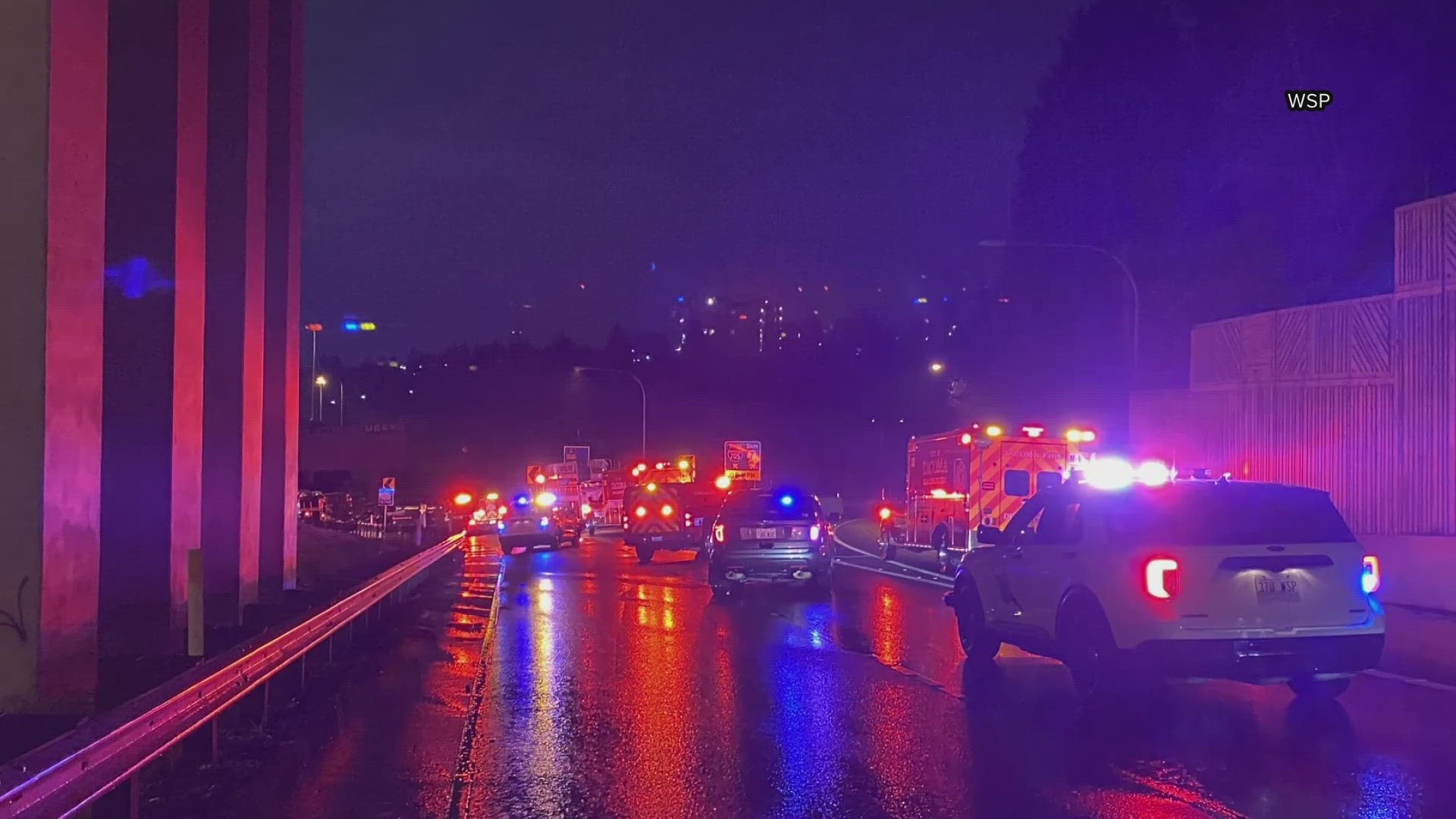 On Sunday morning, a wrong-way driver struck and killed someone in another car on I-705 in Tacoma.