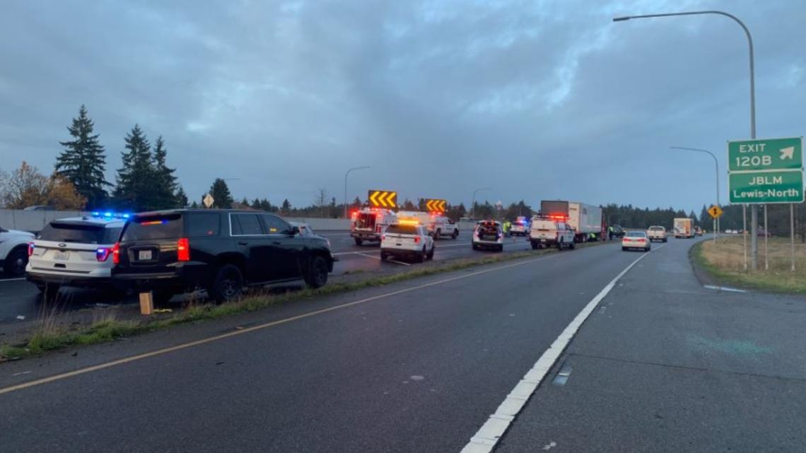 Southbound I-5 open near JBLM following deadly crash investigation ...