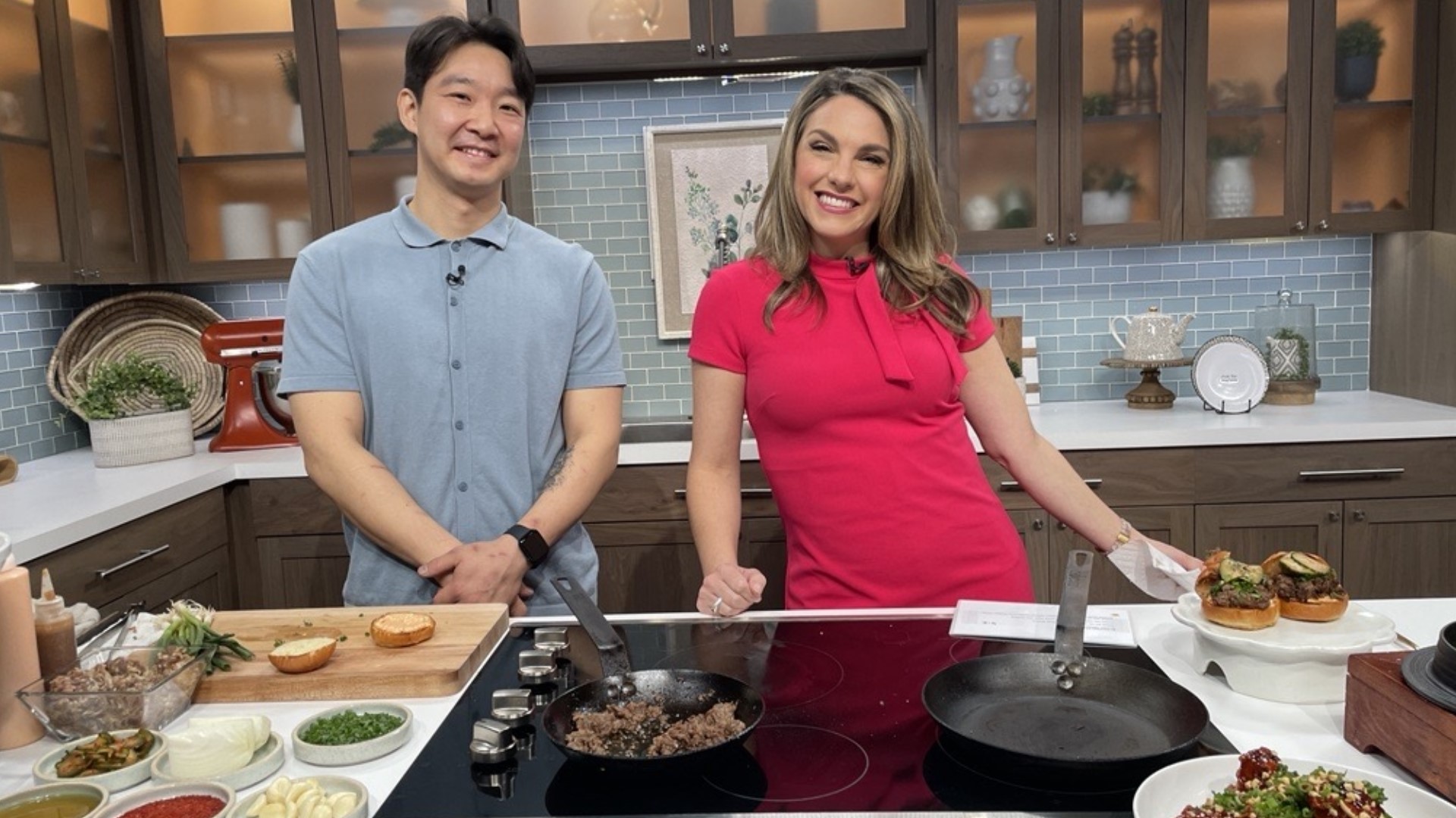 Chef Heong Soon Park from beloved Korean restaurant Chan, located in the Paramount Hotel, demonstrates how to make a beef bulgogi slider. #newdaynw