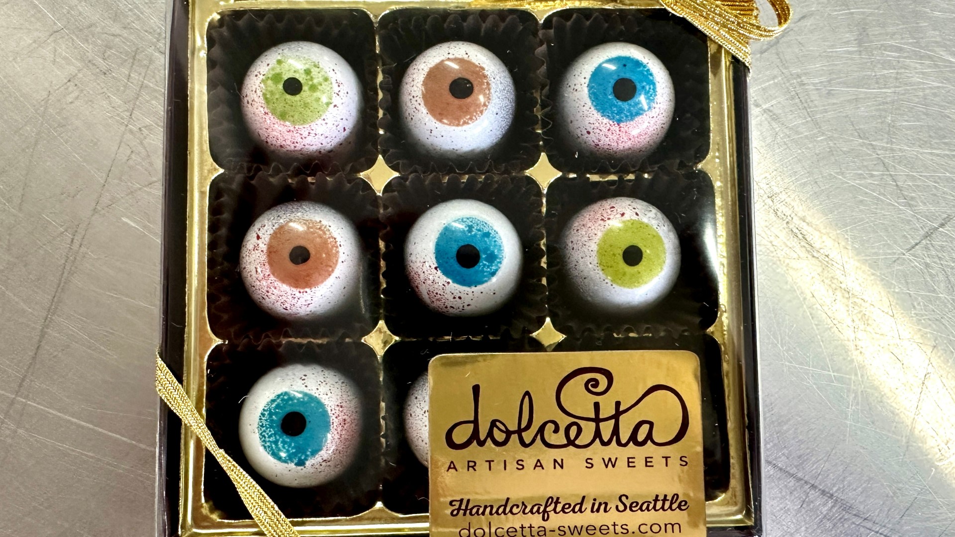 Halloween candy for adults at Seattle artisan chocolate shop