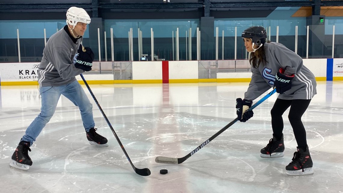 Olympic Hopeless Jake and Mimi try hockey