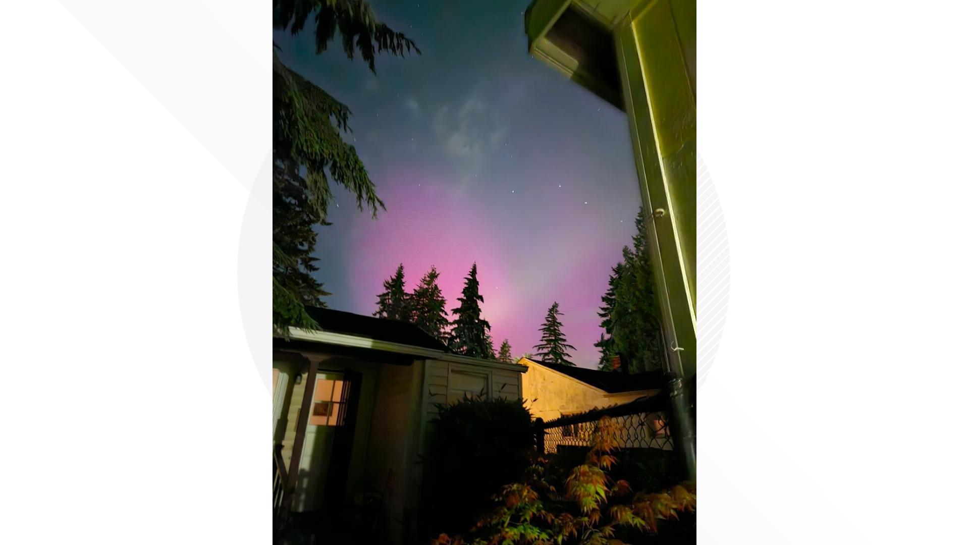 Northern lights seen in Seattle, western Washington