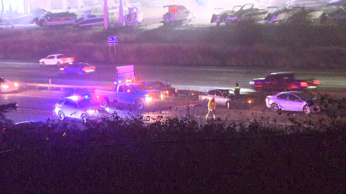 21-car pile up on I-5 northbound in Fife caused by debris in roadway