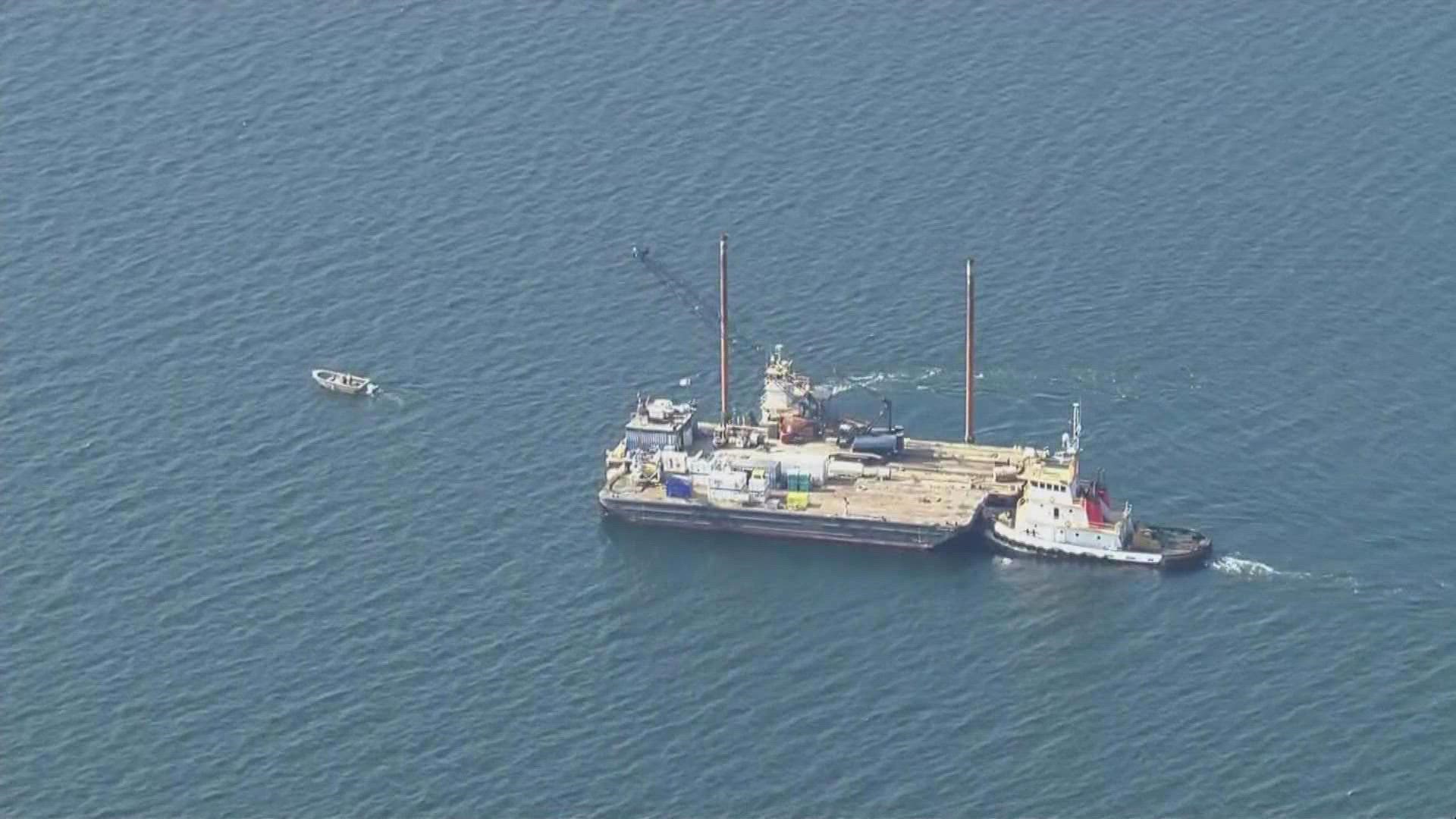 The National Transportation Safety Board and the U.S. Navy have began efforts to recover the wreckage of the floatplane that crashed off Whidbey Island.