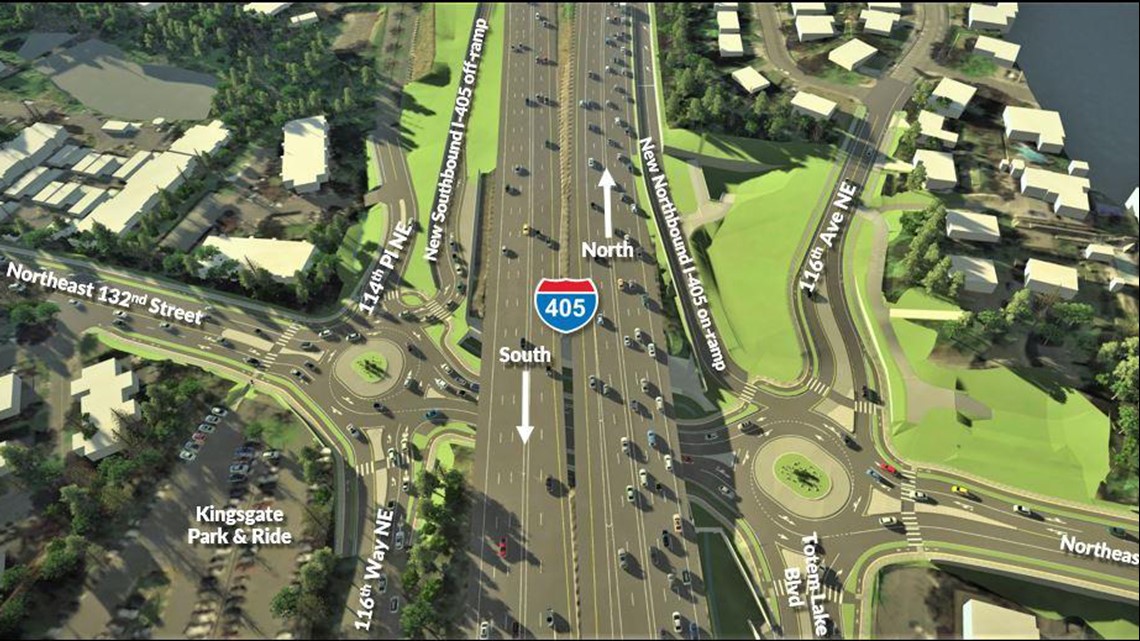 Crews break ground on I-405 interchange project in Kirkland