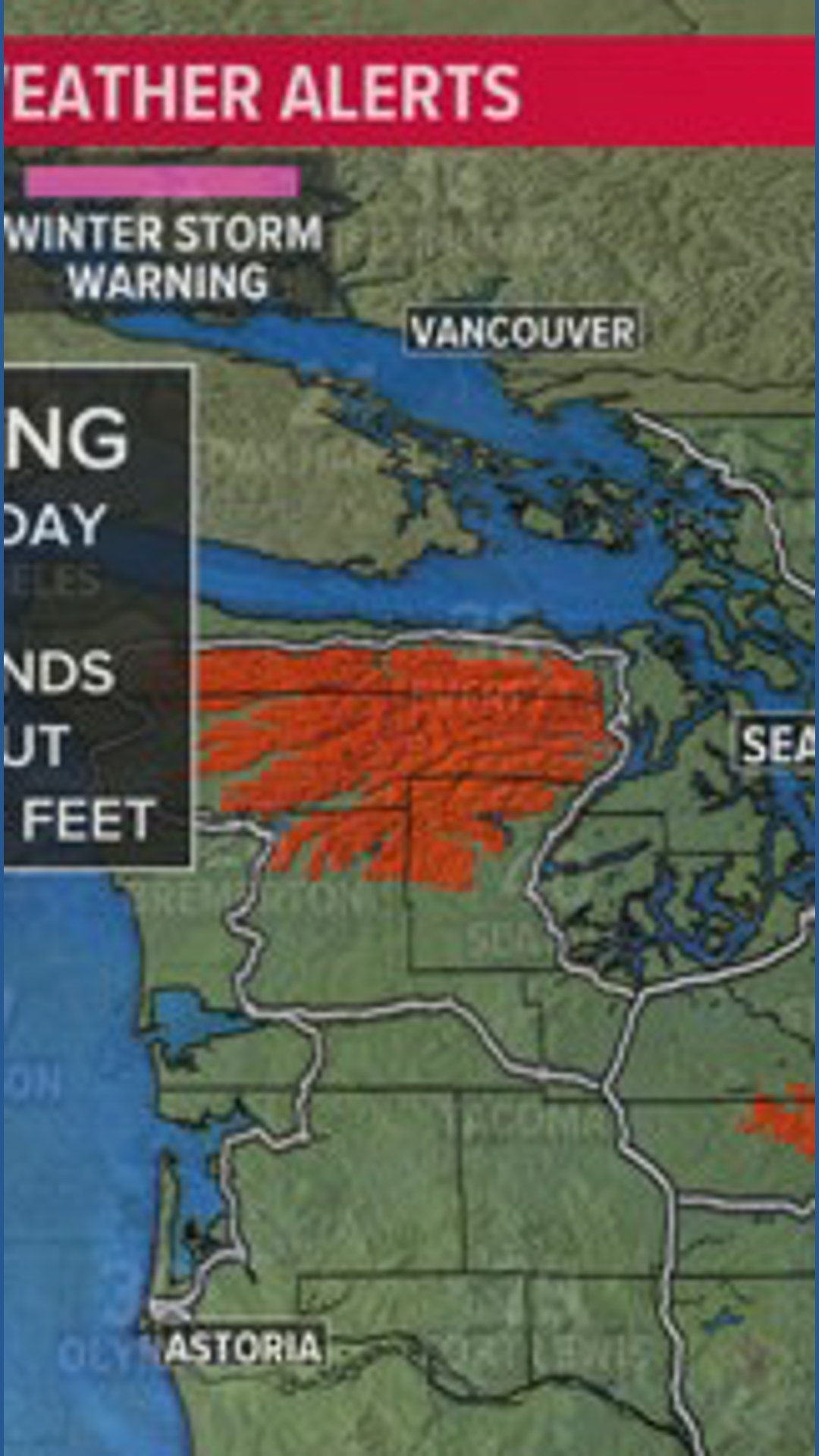 Overnight blizzard warning anticipates whiteout conditions | king5.com