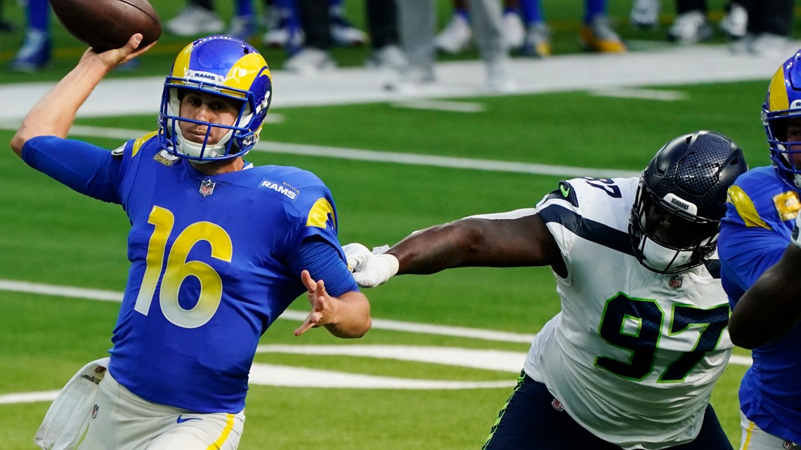 Seattle Seahawks defensive tackle Poona Ford (97) during an NFL