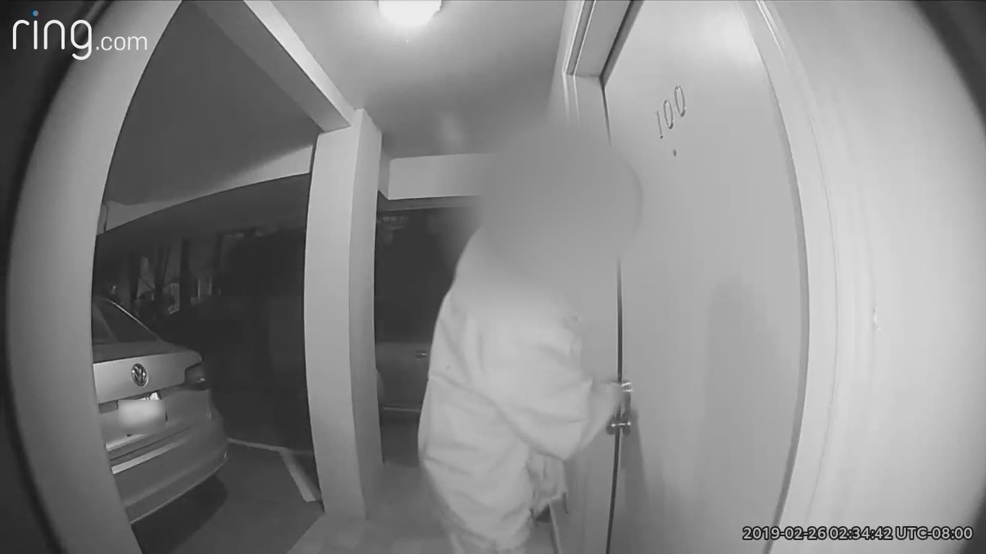 A Seattle woman said she's had many sleepless nights after security cameras outside her condo revealed ongoing problems.