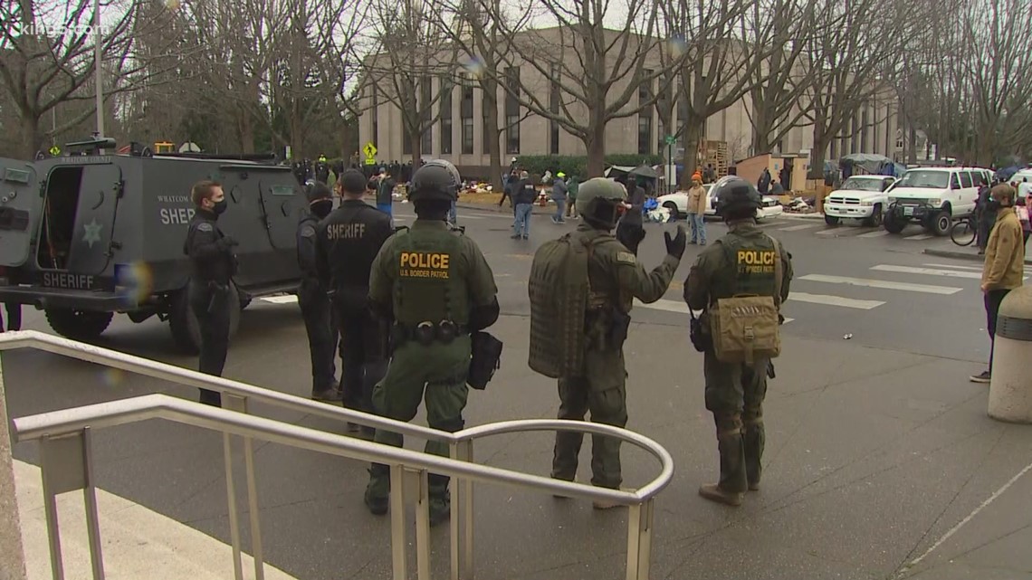 Protesters And Police Clash Over Bellingham Homeless Encampment | King5.com