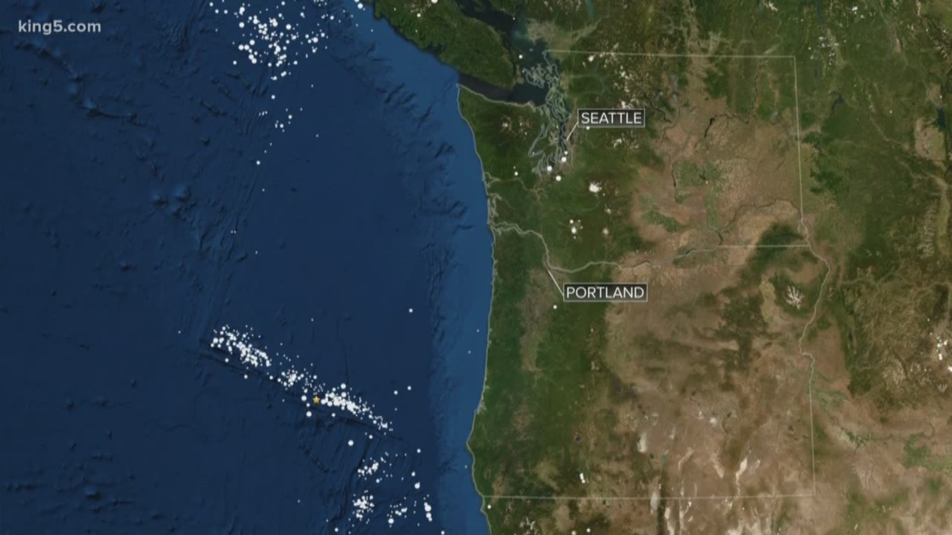 The quake 170 miles off the coast was at a depth of about 7 miles. No tsunami warning has been issued.